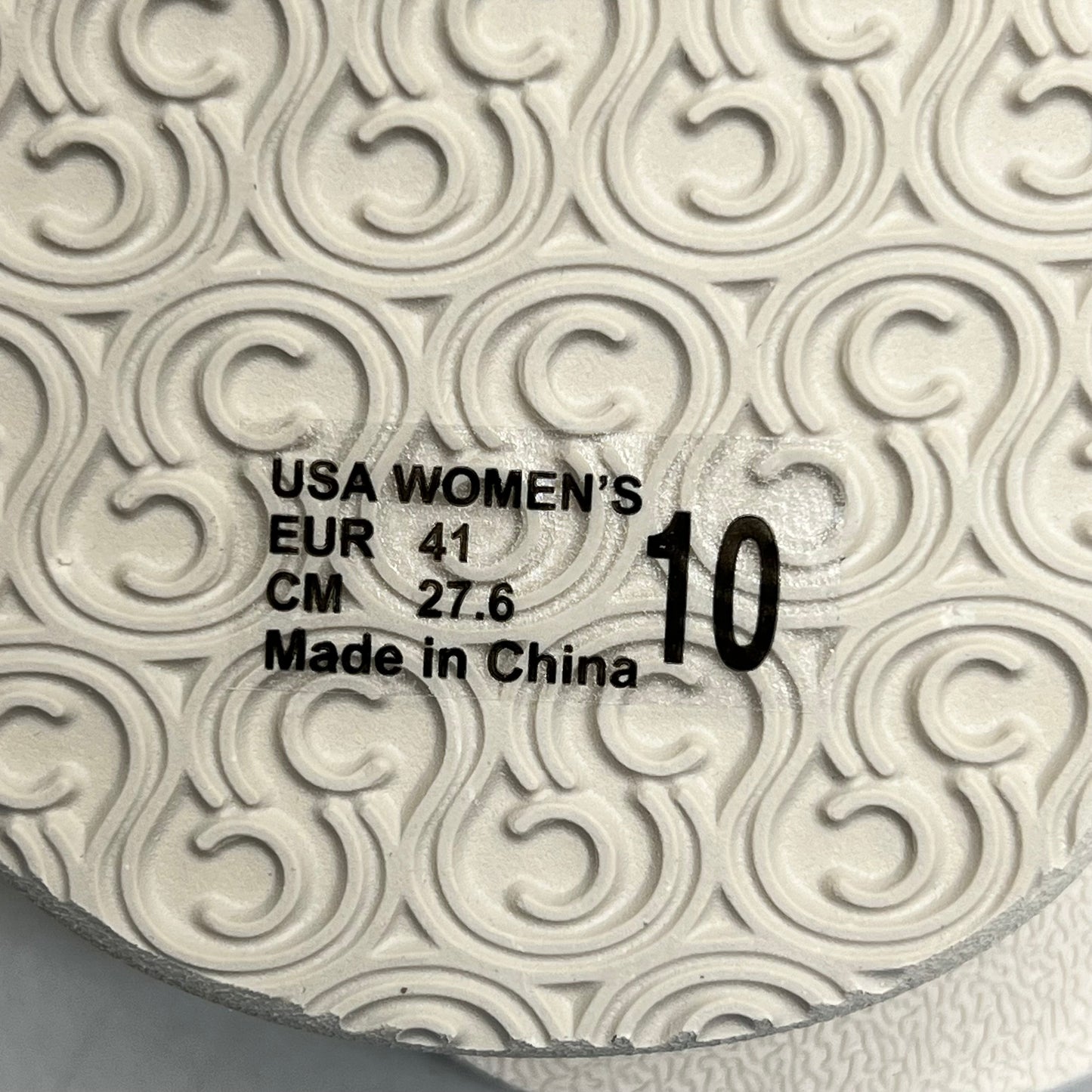 COBIAN Nia's Bounce Synthetic Leather Sandals Women's Sz 10, EU 41 Cream NIA25-110-10