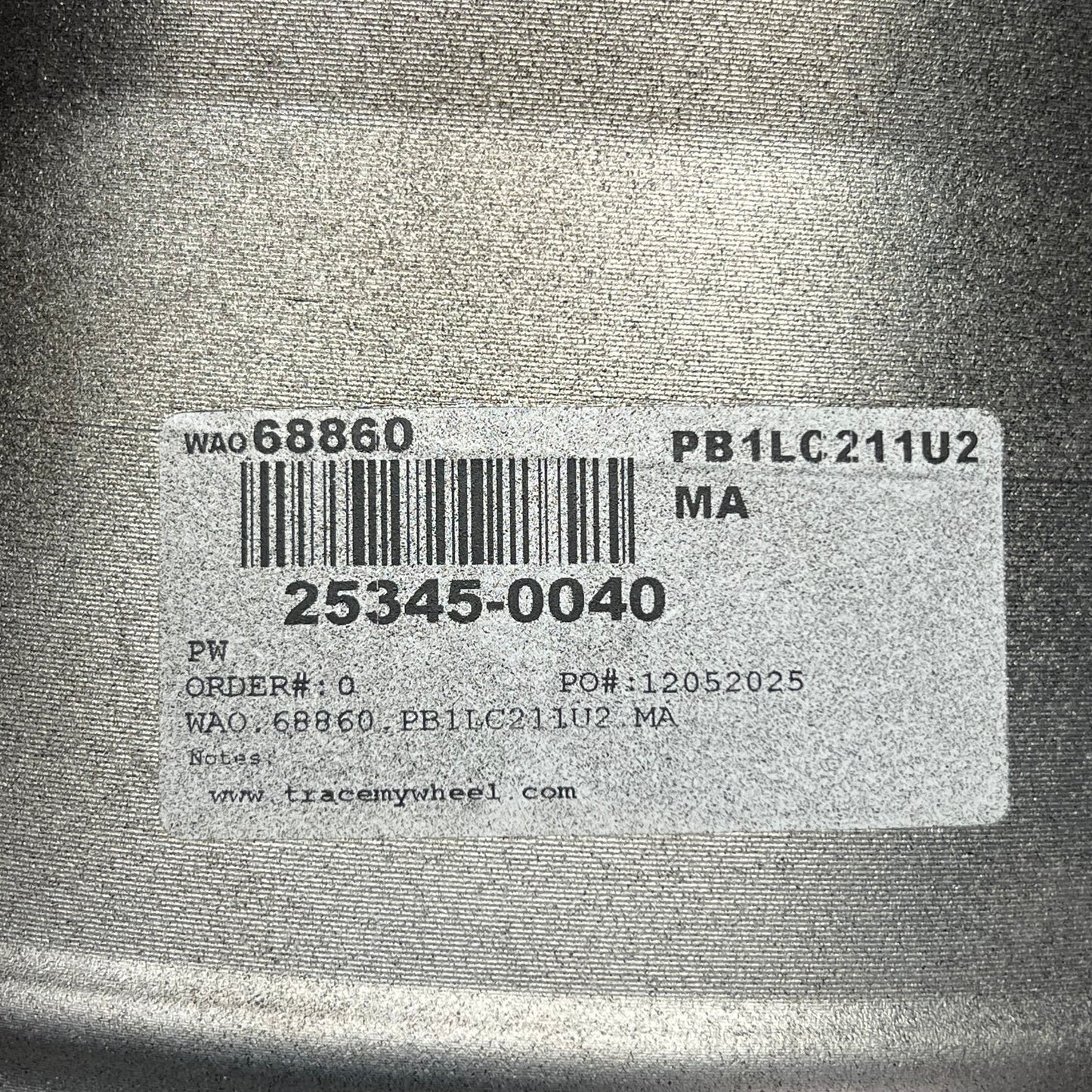 BLACKBURN 2018-2019 Subaru Legacy 17" OEM Wheel Rim 25345-0040