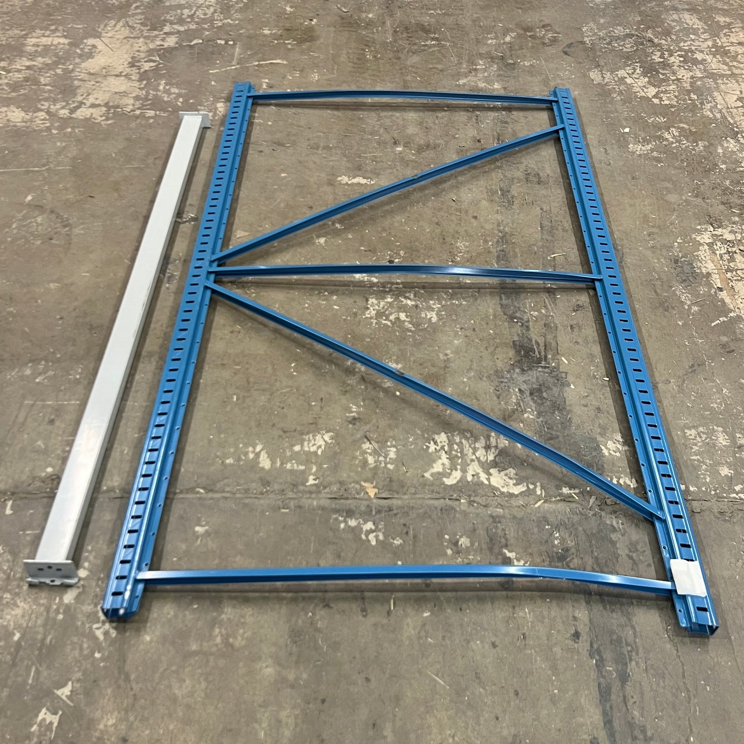 HALLOWELL Metal Shelving Frame Blue 73"x78"x48" Blue