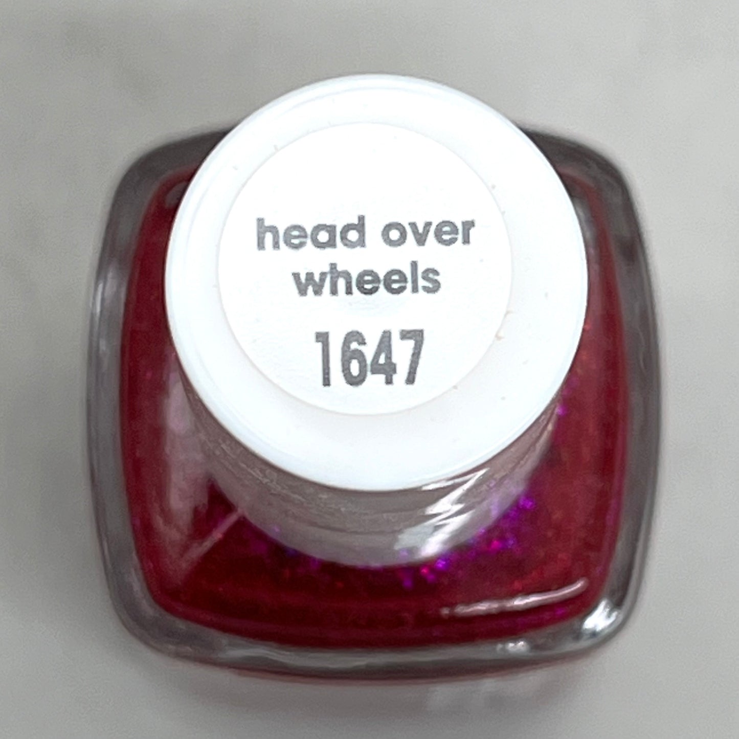 ESSIE (2 BOTTLES) Nail Polish Head Over Wheels Vivid Hot Pink Glitter .46oz 1647