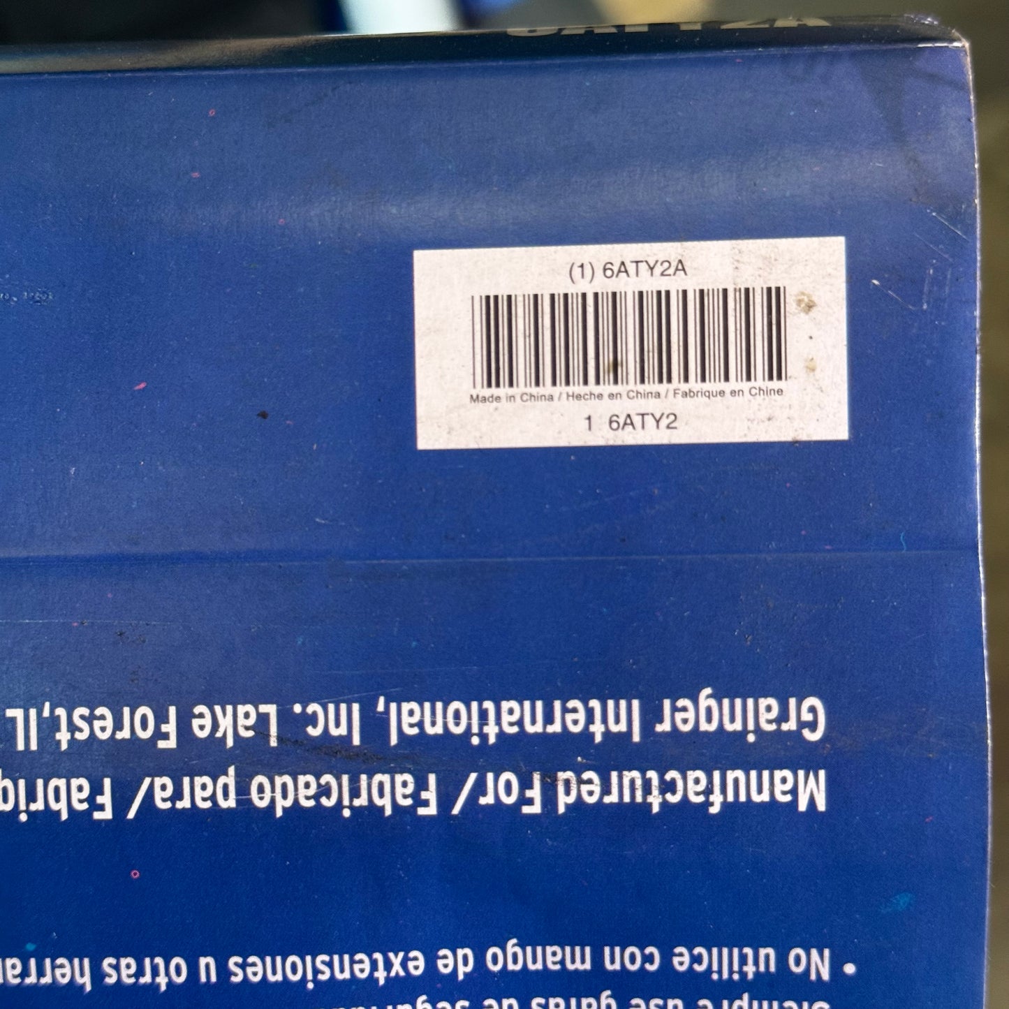 WESTWARD Cast Iron Pipe Wrench 6" Jaw x 48" Long Red 6ATY2A