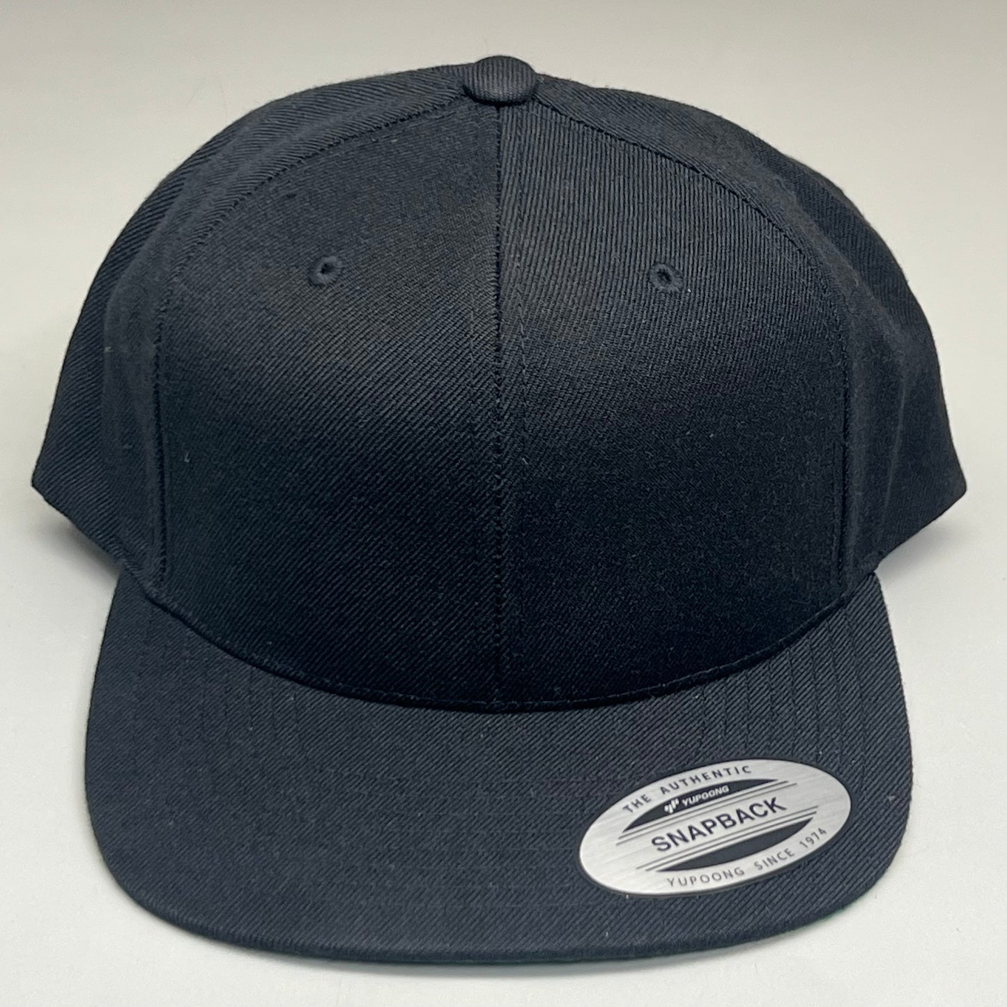 YUPOONG Classic Snapback Baseball Cap Hat Black