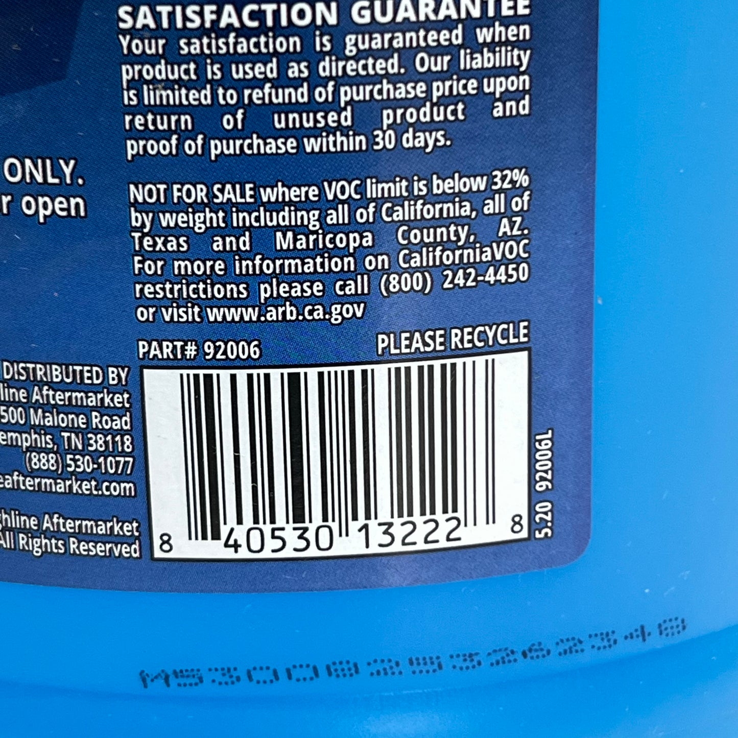 PRIME GUARD Windshield Washer Fluid, Freezing Point -20 °f 1 Gal. Blue 92006