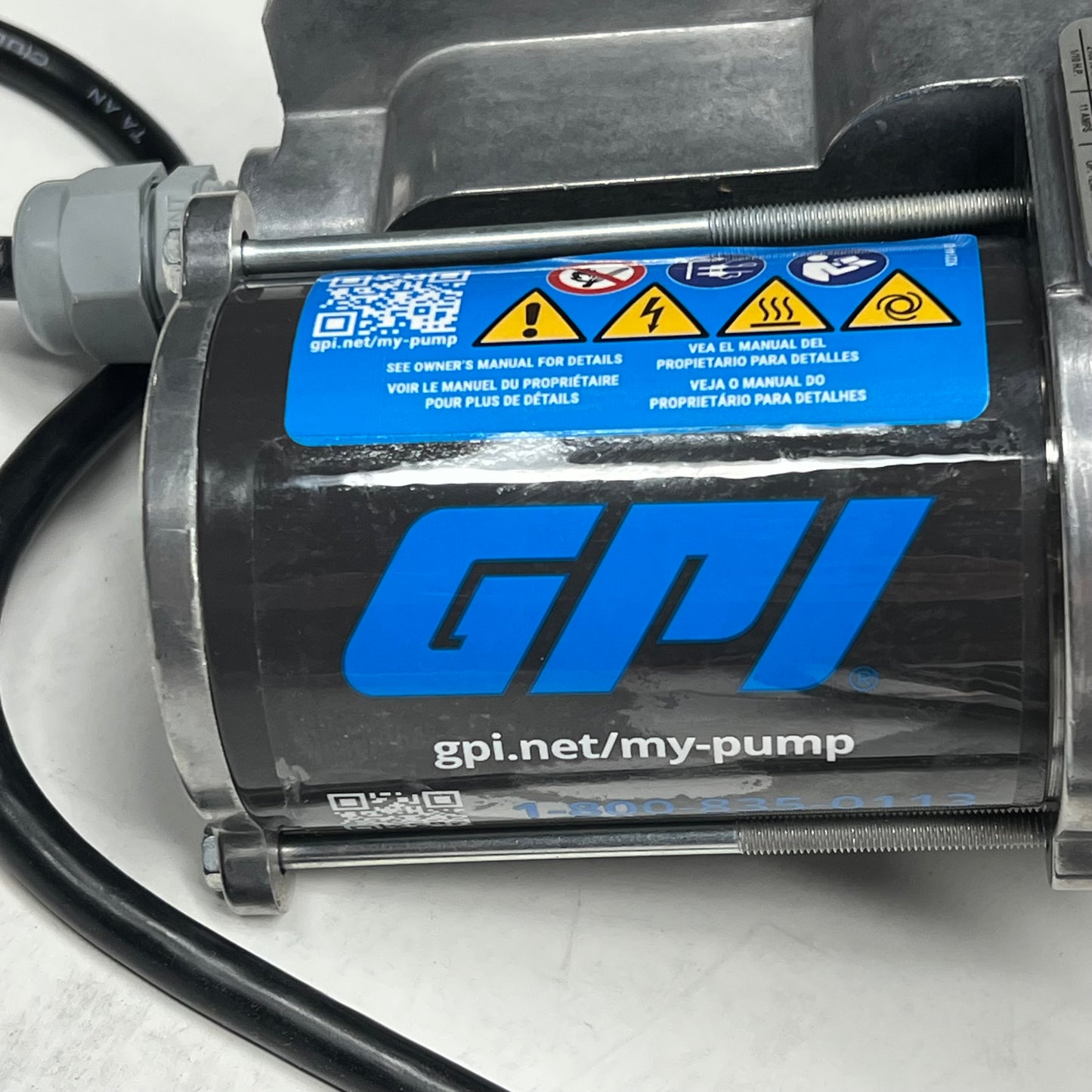 GPI Transfer Tank Pump Kit W/ Spin Collar 8 Gal Per Minute 12V Silver 137100-05