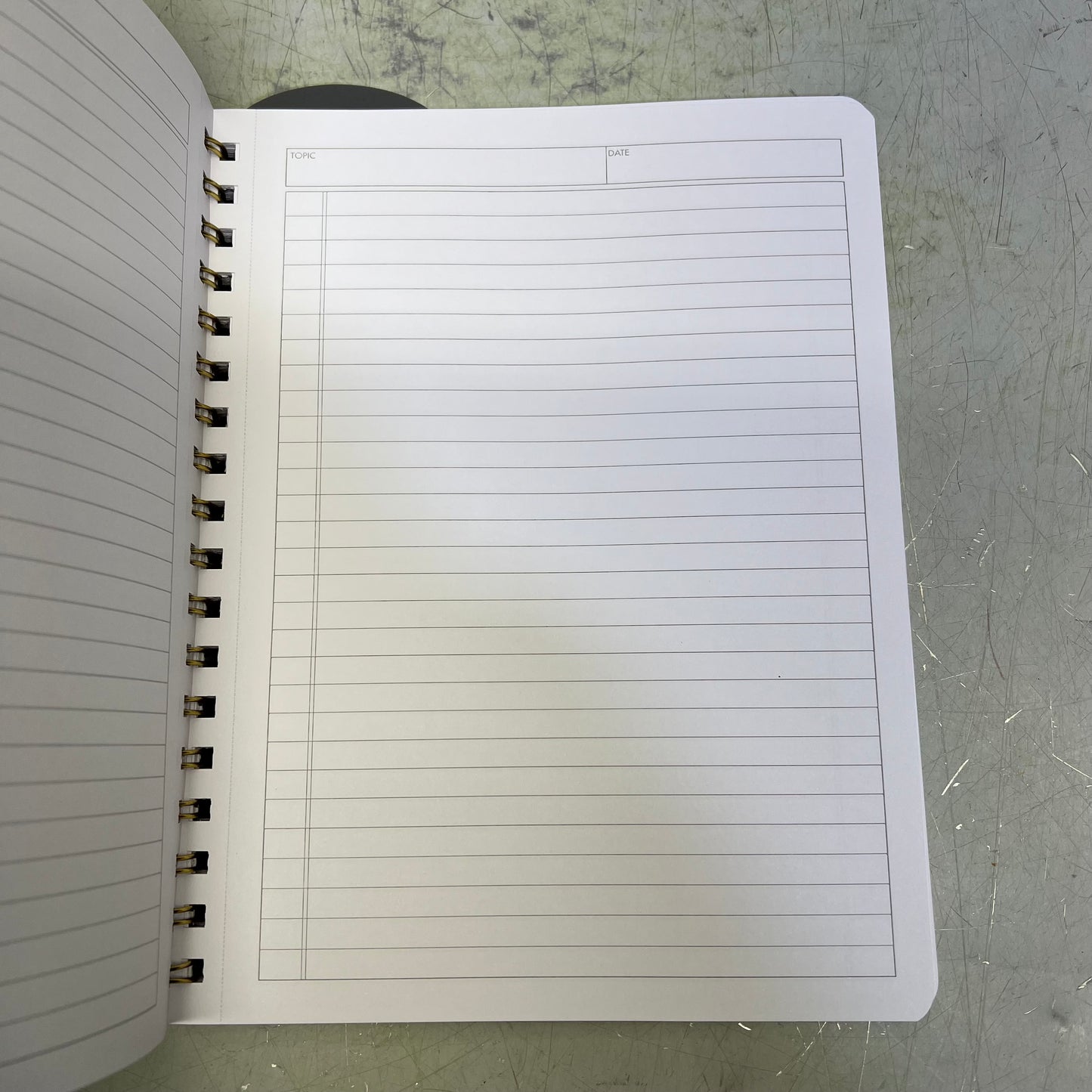 CAROLINA PAD Professional Spiral Notebook Executive Ruled 7.88" X 9.94"  Grey