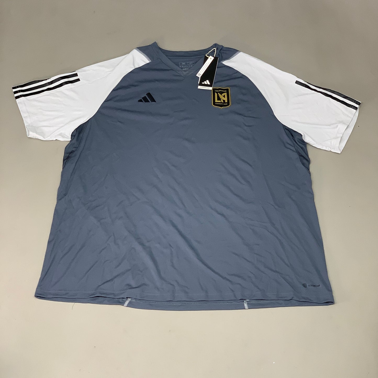 ADIDAS LosAngeles Football Club Training Jersey Short Sleeve Grey 3XL 118436210