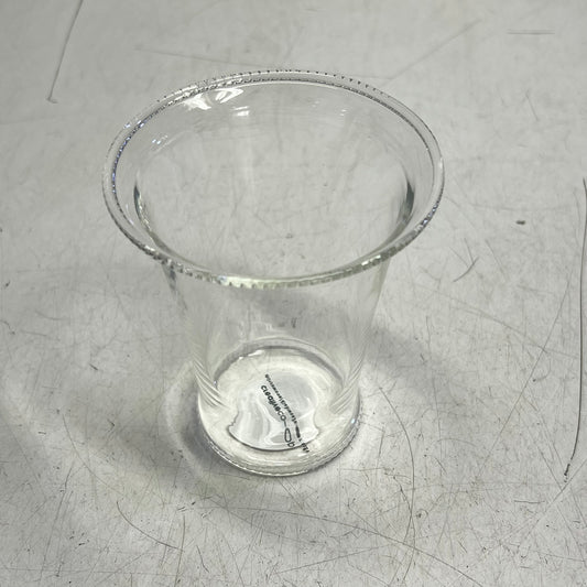ZA@ CREATIVE CO OP (6 PACK) Drinking Glasses W/ Debossed Rim  6oz Clear DF8590