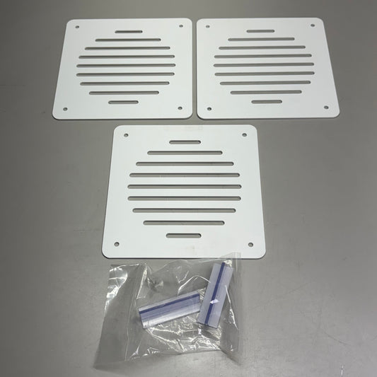 ZA@ HAUSLINE (3 PCS) Plastic Ventilation Grille Sz 8.5”x8.5” (New)