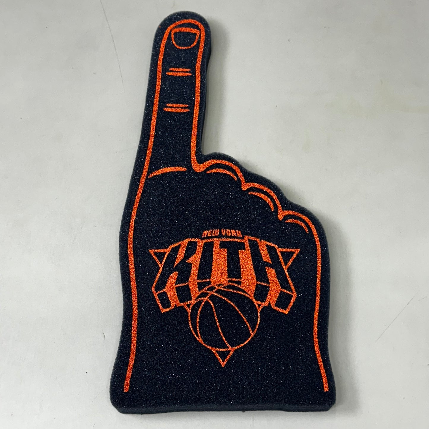 KITH X NEW YORK KNICKS Foam Finger 16.5" x 7.5" Dark Navy / Orange RARE (New)