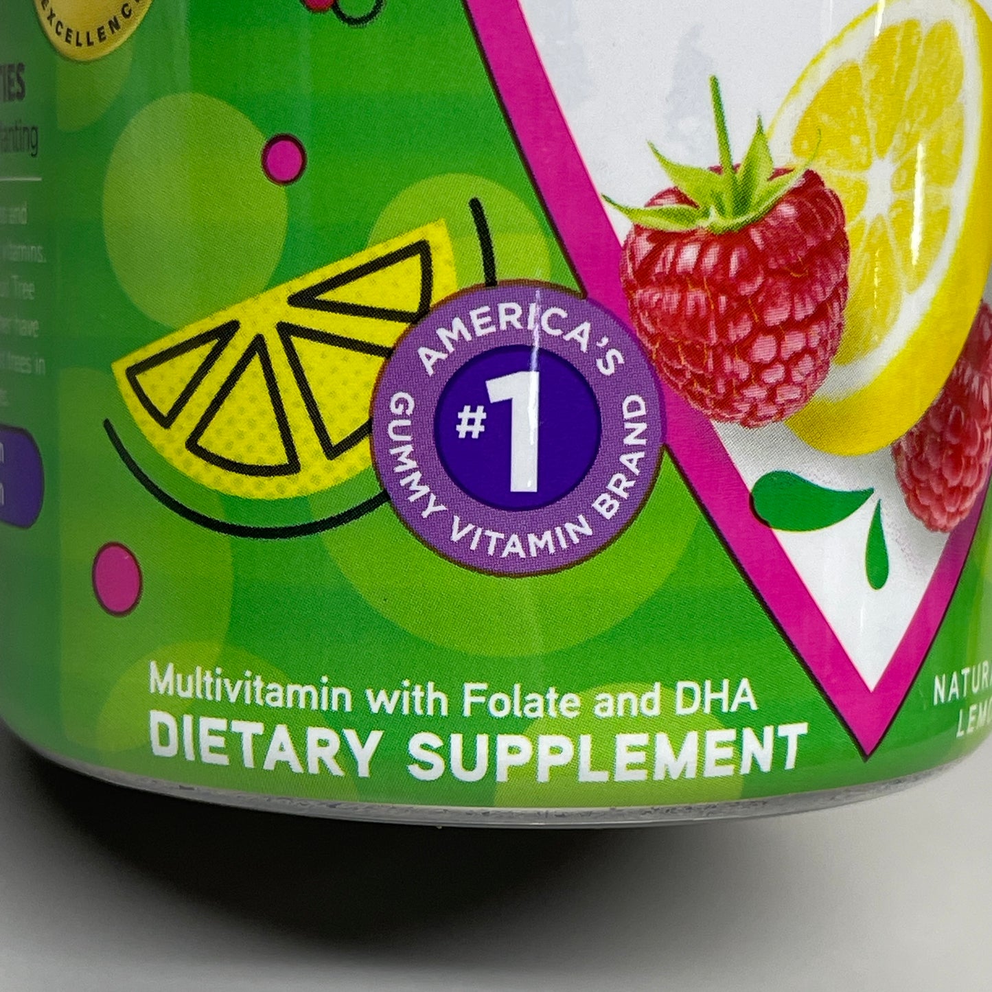 ZA@ VITAFUSION 3-PACK! PreNatal Lemon Raspberry Vitamins Gummies 90 Gummies BB 05/24