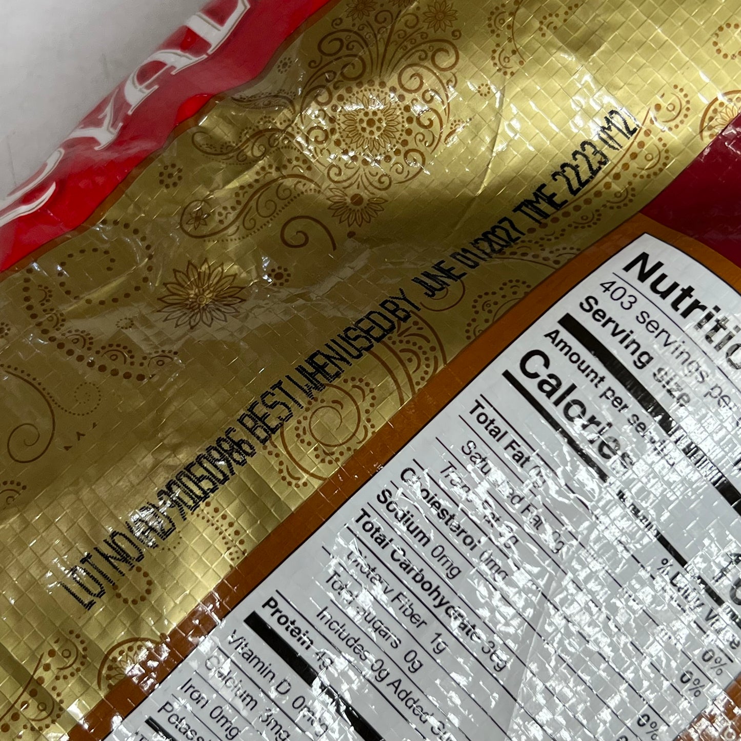 ROYAL Chef's Secret Basmati Rice Extra Long Grain 40lb BB 06/27