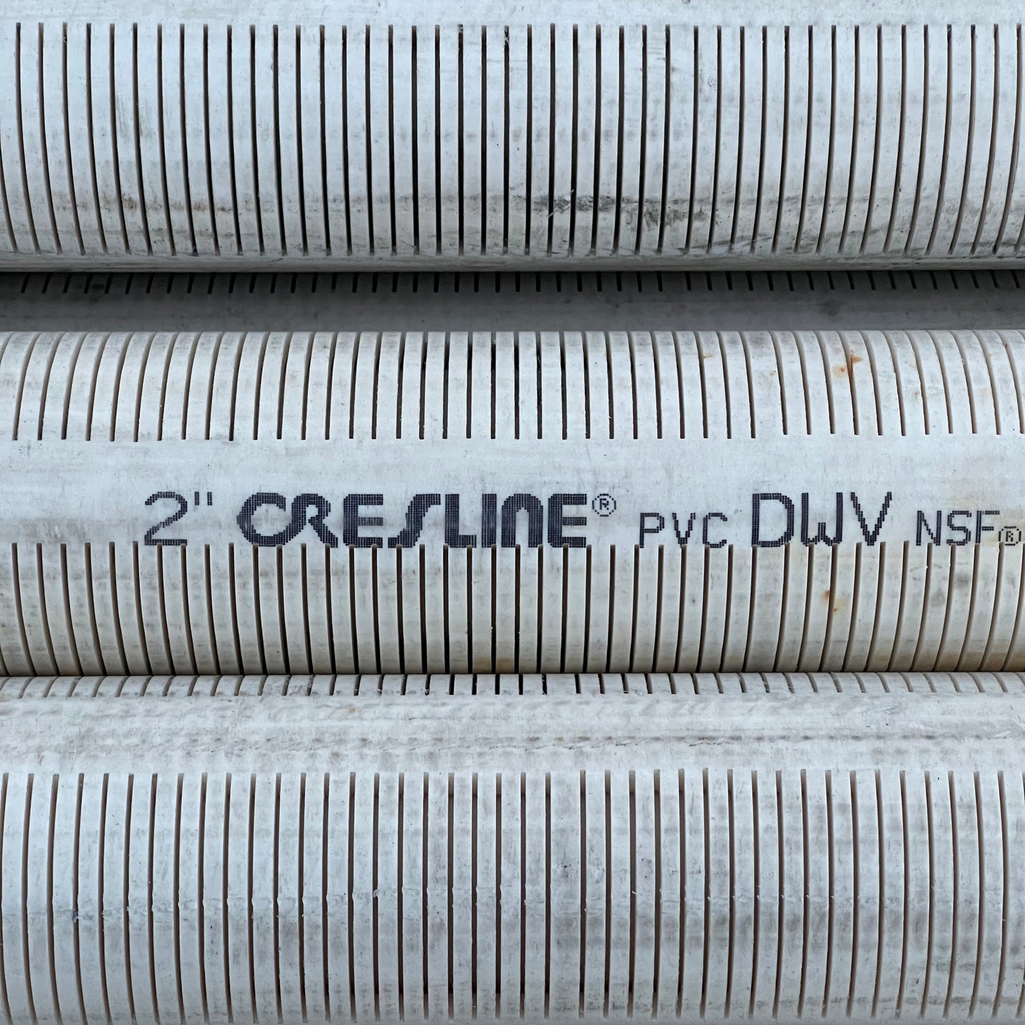 ZA@ Pallet of CRESLINE PVC Pipes 120”x2” (AS-IS)