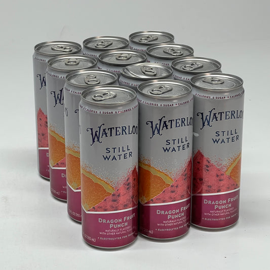 ZA@ WATERLOO (24 PACK) Dragonfruit Punch Still Water 12 fl oz. BB 02/27