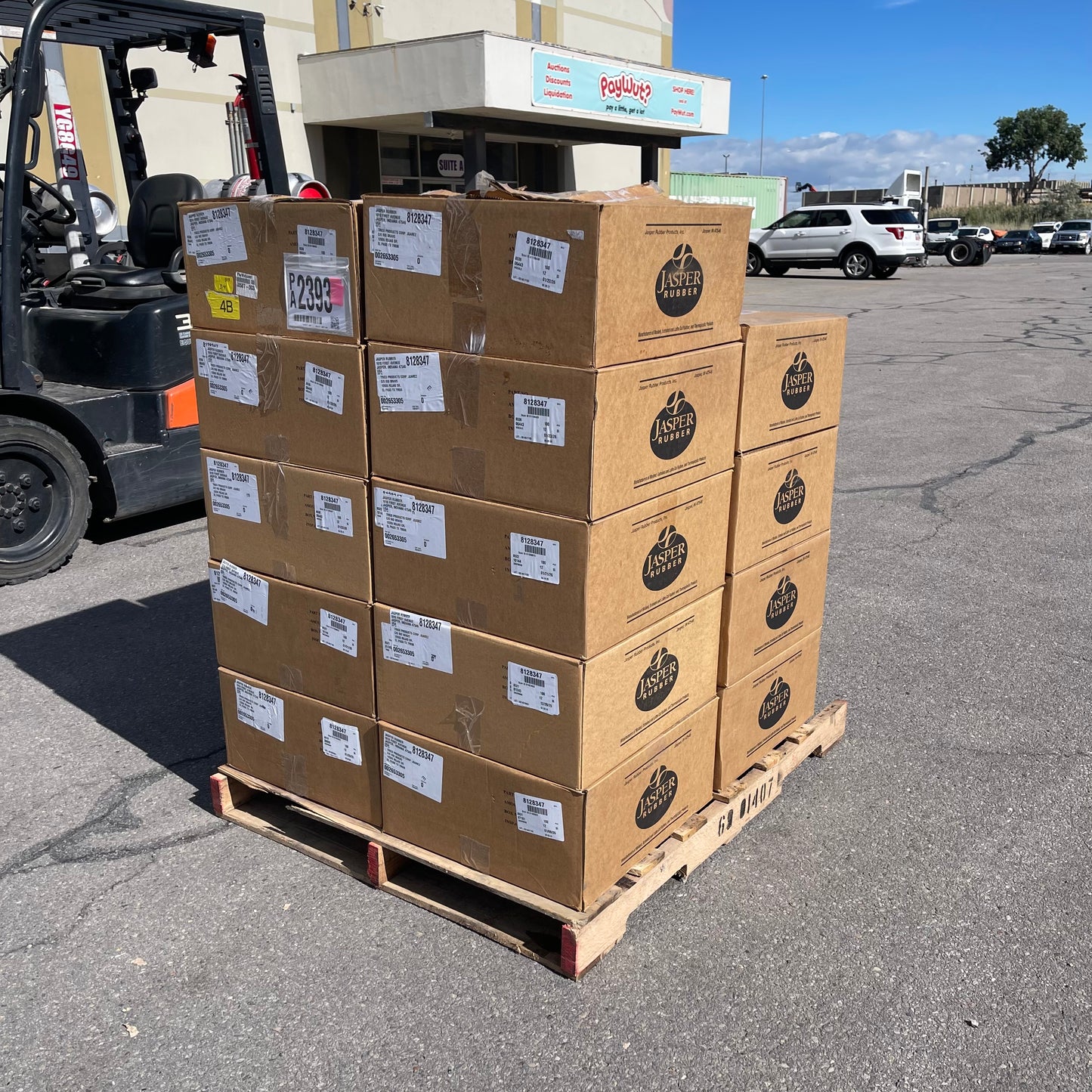 ZA@ Pallet of JASPER RUBBER Rectangle Gaskets 11.5"x6" 002653305 (AS-IS)