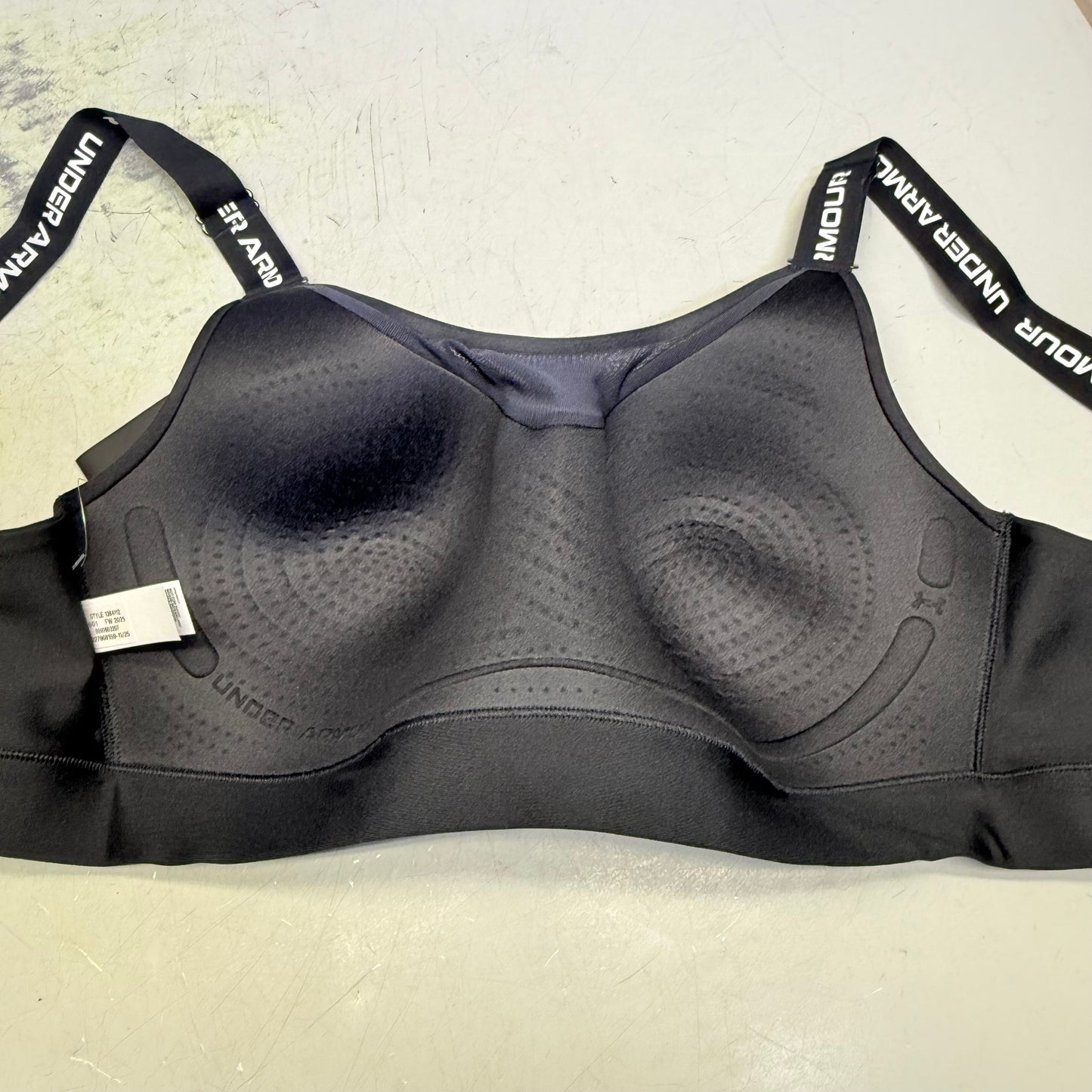 UNDER ARMOUR Infinity 2.0 High Sports Bra Fitted Women's Sz 1X Cup(D-DD) Black