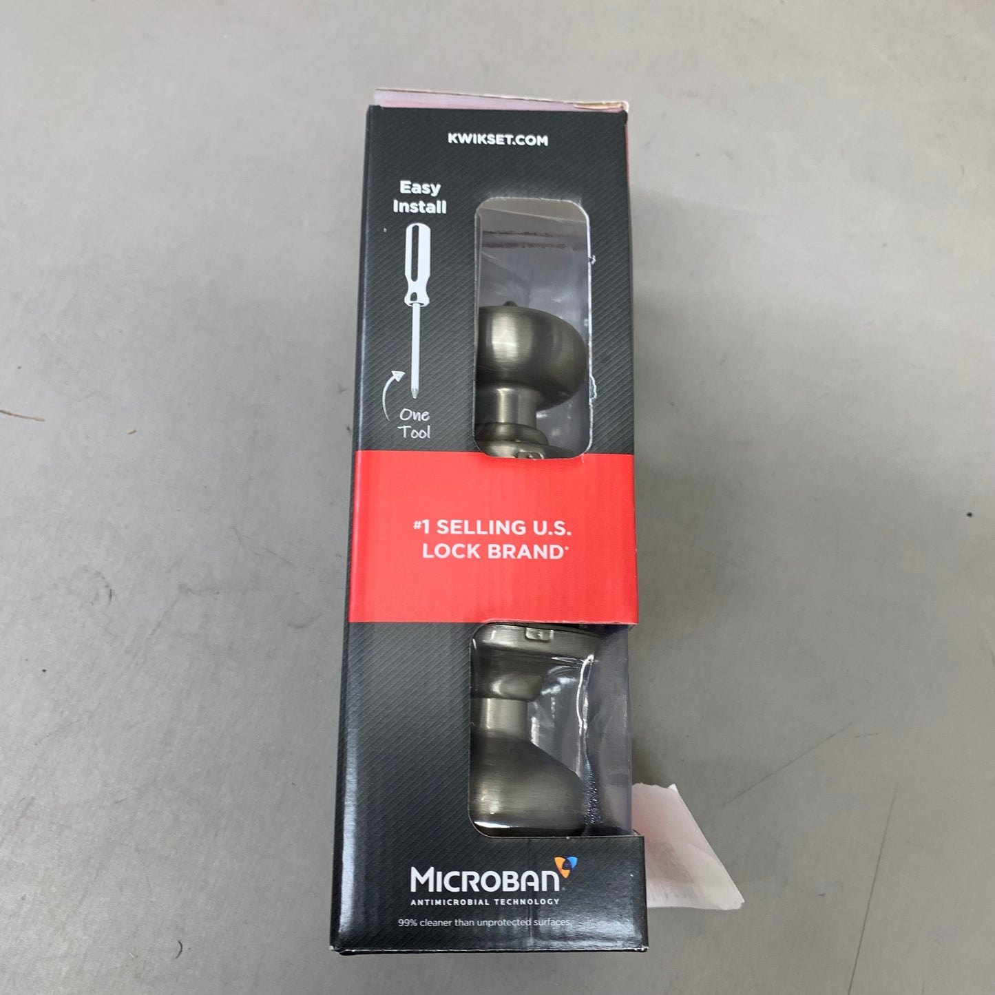 KWIKSET Smartkey Juno Entry Knob ‎12"L x 4.6"W Satin Nickel 97402-736