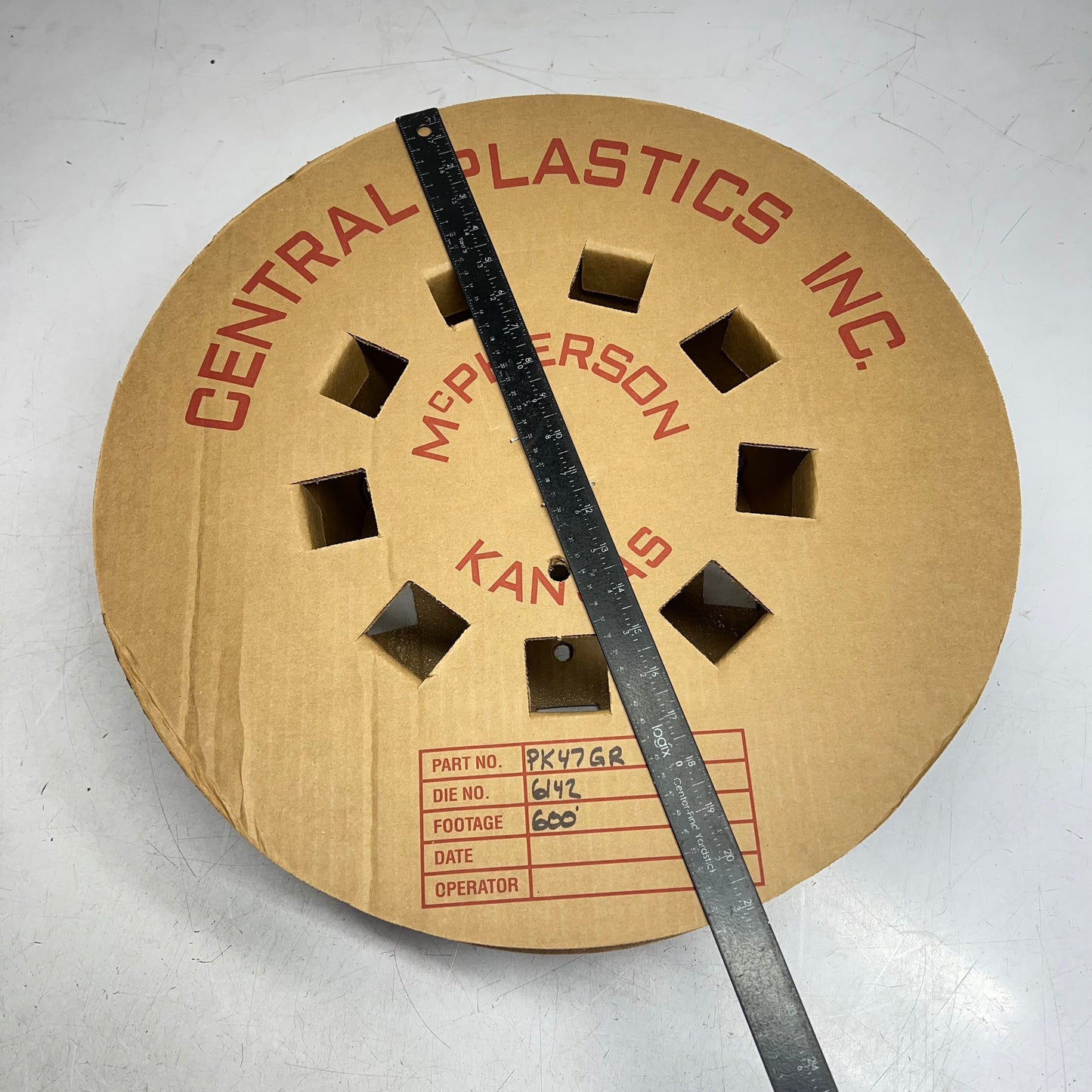 CENTRAL PLASTICS Pemko Prene Replacement Seal  600' Light Grey PEMKO PK47GR 90
