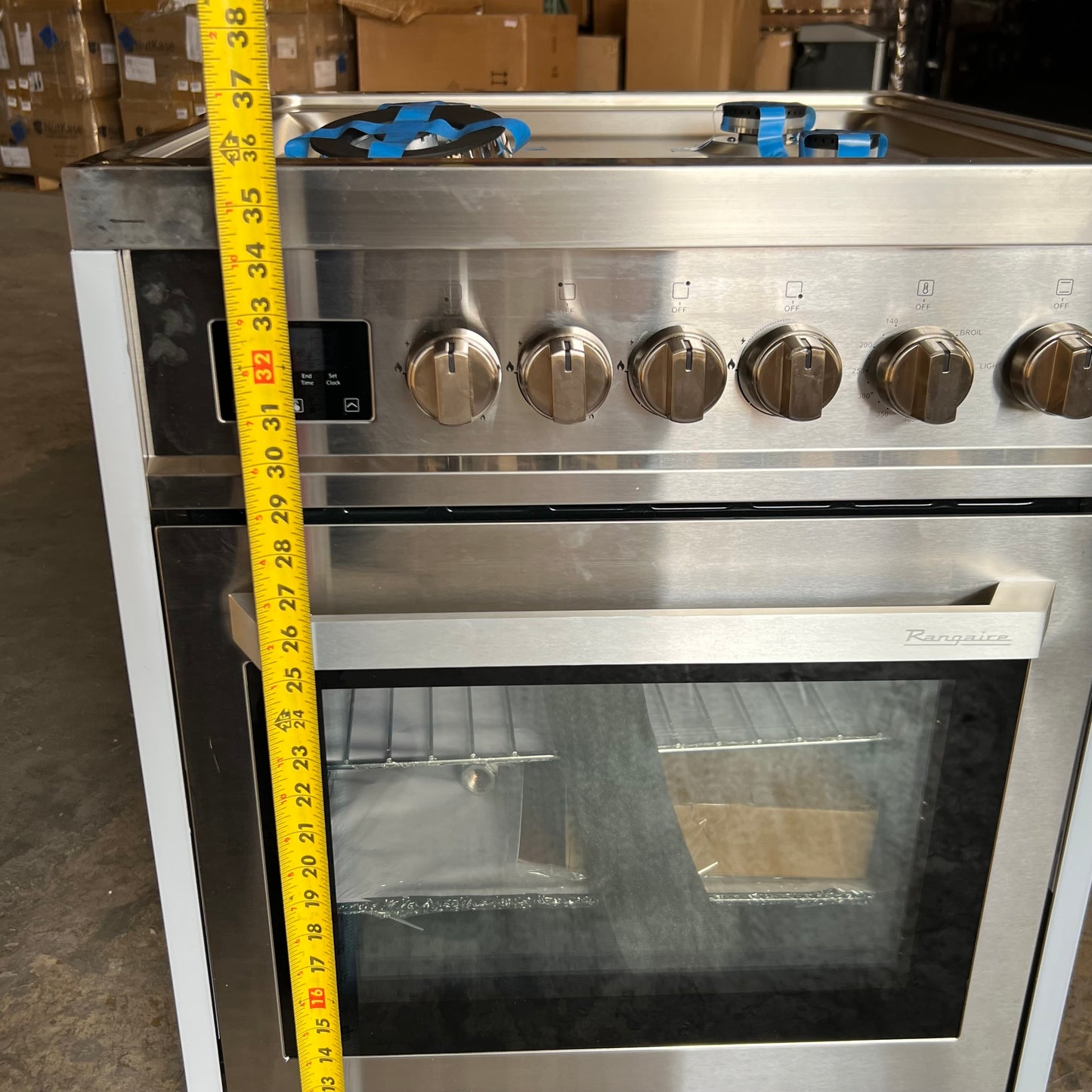RANGAIRE 24" Gas Range Convection Oven Freestanding Stainless Steel RRG241TS