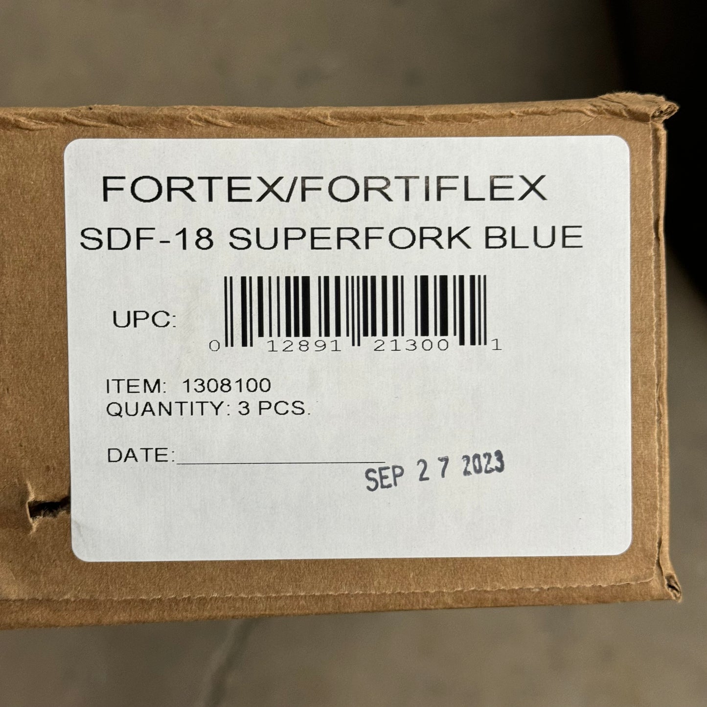 FORTIFLEX Superfork (3 PACK) SDF-18 Blue Stall Fork & Polycarbonate Handle