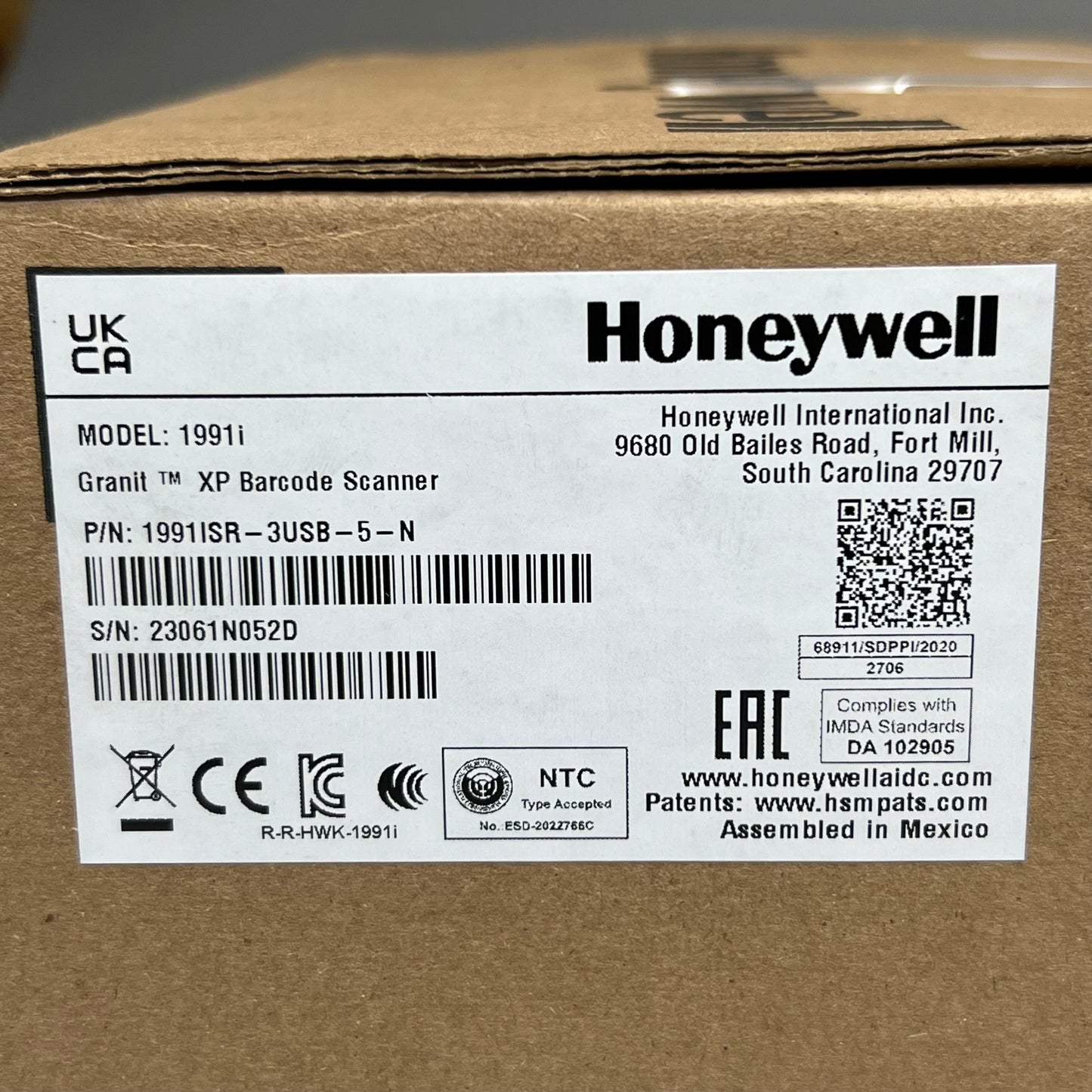 HONEYWELL Granit XP 1991i SR Industrial-Grade Handheld Wireless Scanner