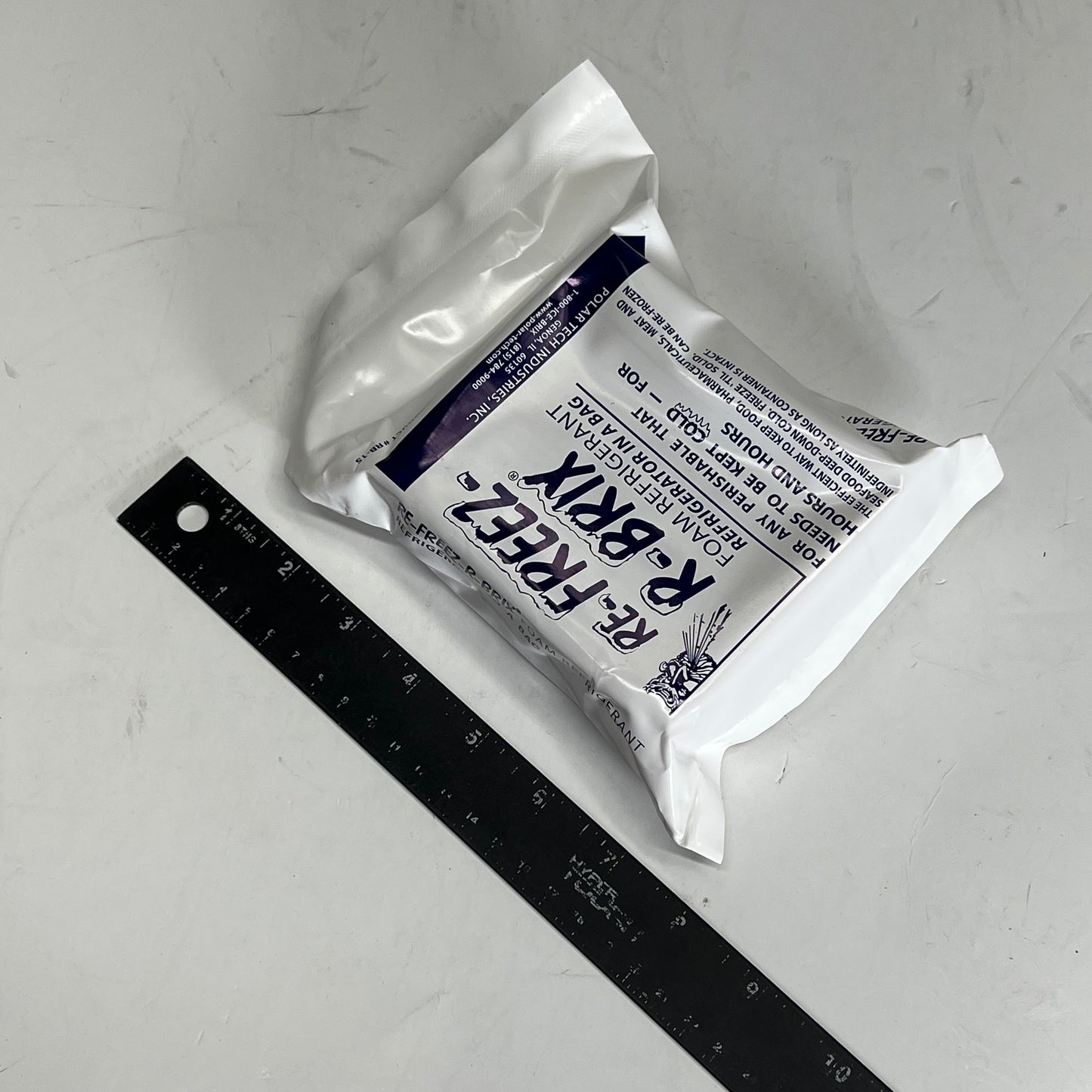 POLAR TEC (5 PACK) Re-freez-r-brix Foam Refrigerant 3"x4" White RB-15