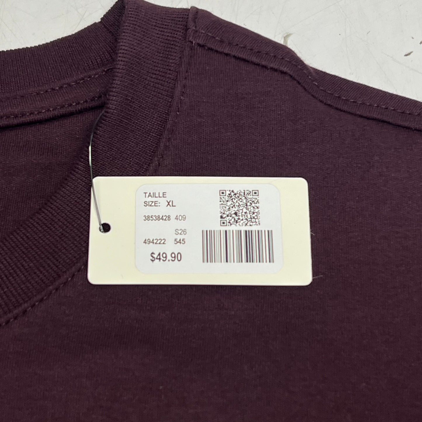 RW & CO Solid Interlock Cotton Short Sleeve Crew-neck Tee Men's Sz XL Fig 494222