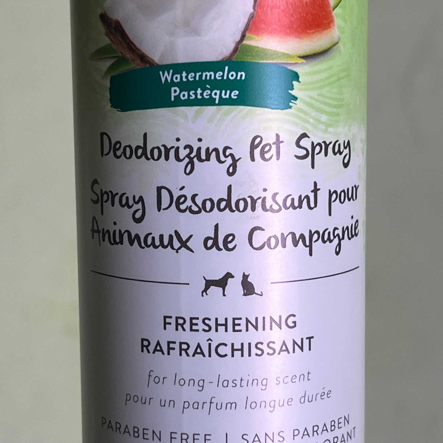 TROPICLEAN (2 PACK) Watermelon Deodorizing Spray Soothes & Conditions 8 fl oz