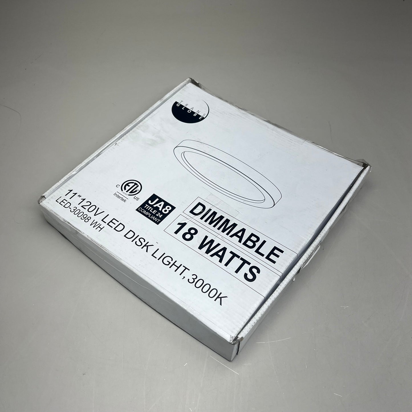 TRANS GLOBE Palomino Collection Modern Dimmable LED Light  11" White LED-30098