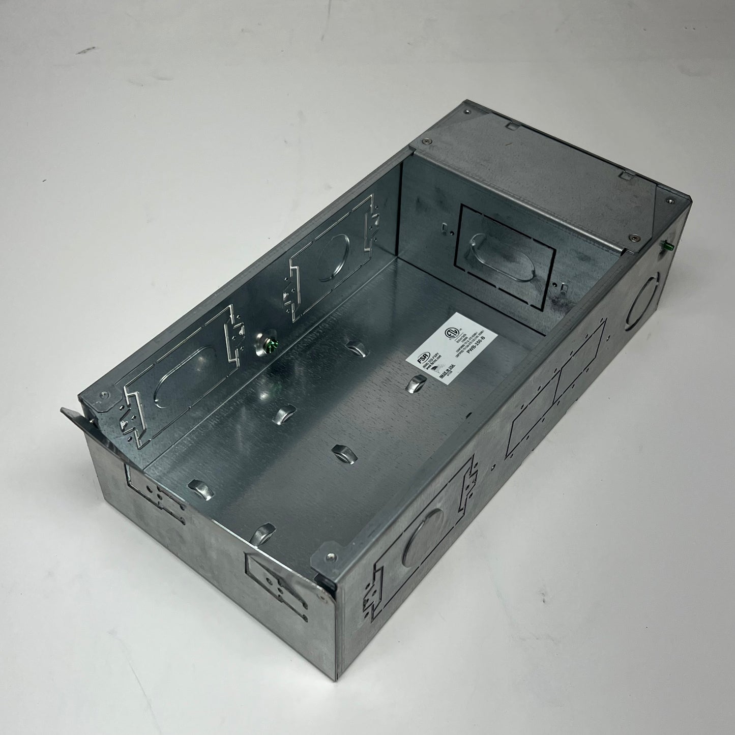 FSR  Pwb Wall Box W/ 6 Ips 3 Ac / Gang 14.25" x 7"x 4"  White 17254 PWB-250-WHT