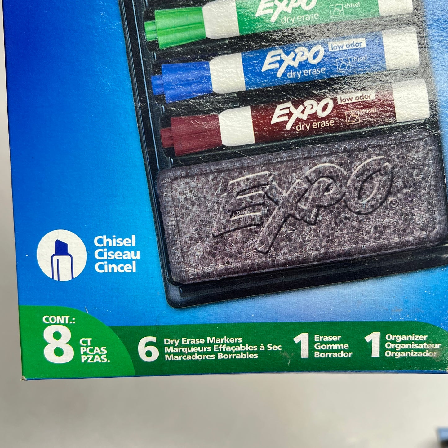 EXPO (3 PACK, 7 PIECES EACH) Low-odor Dry Erase Marker & Organizer Kit