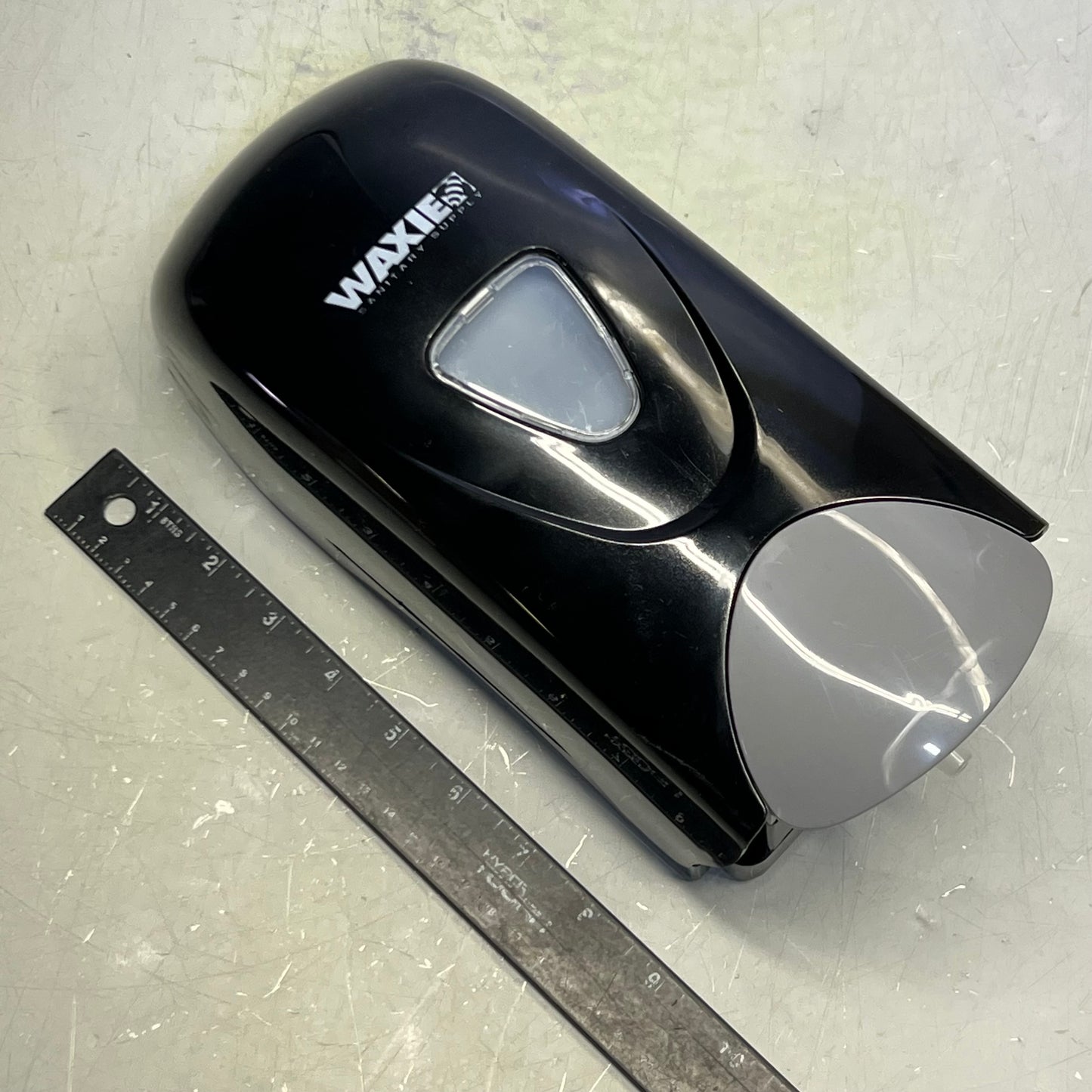 WAXIE Bulk Foam Dispenser Sz 10"H x 4.5"W, Black 9326