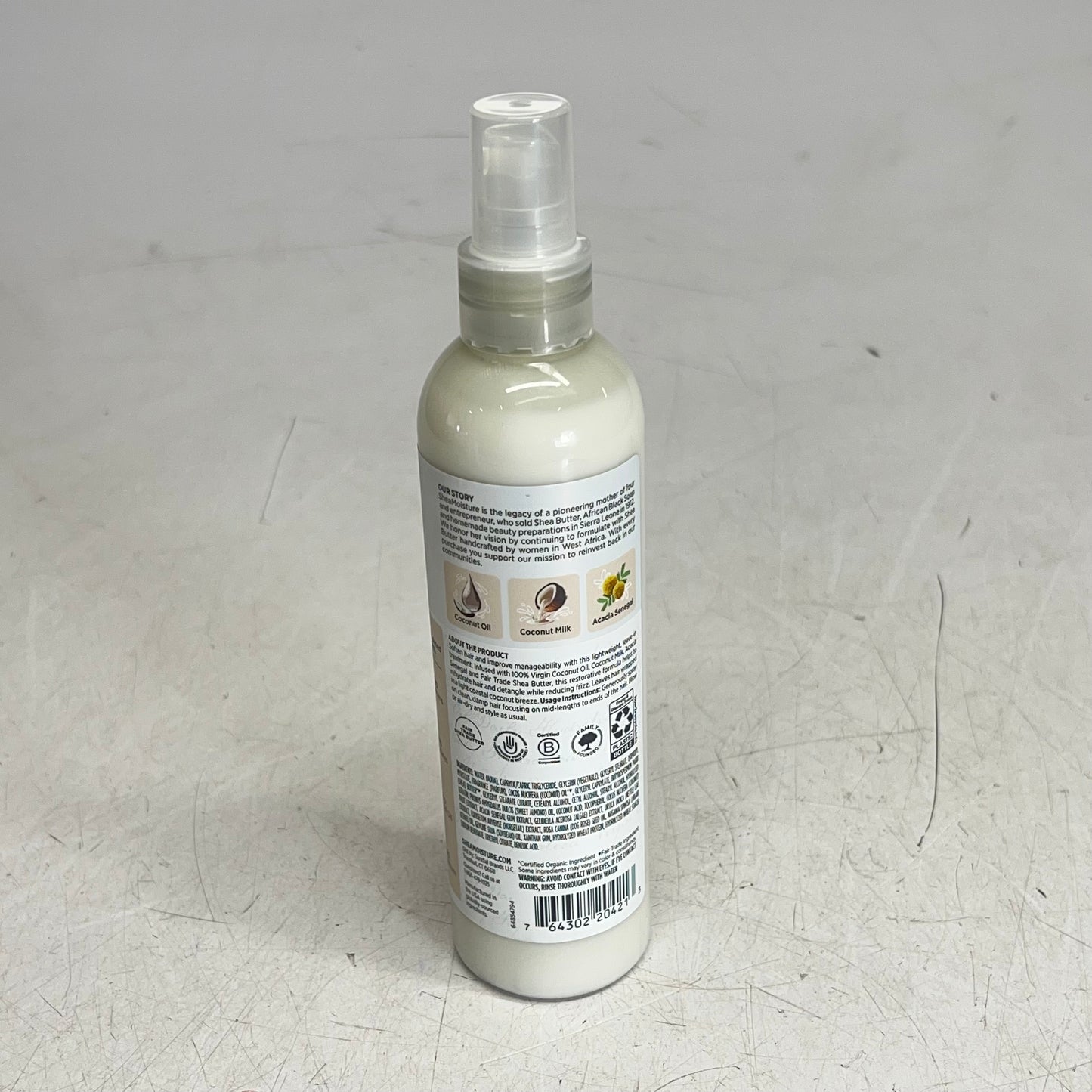 SHEA MOISTURE (2 PACK) Daily Hydration Leave-in Treatment Spray 8 Fl Oz White