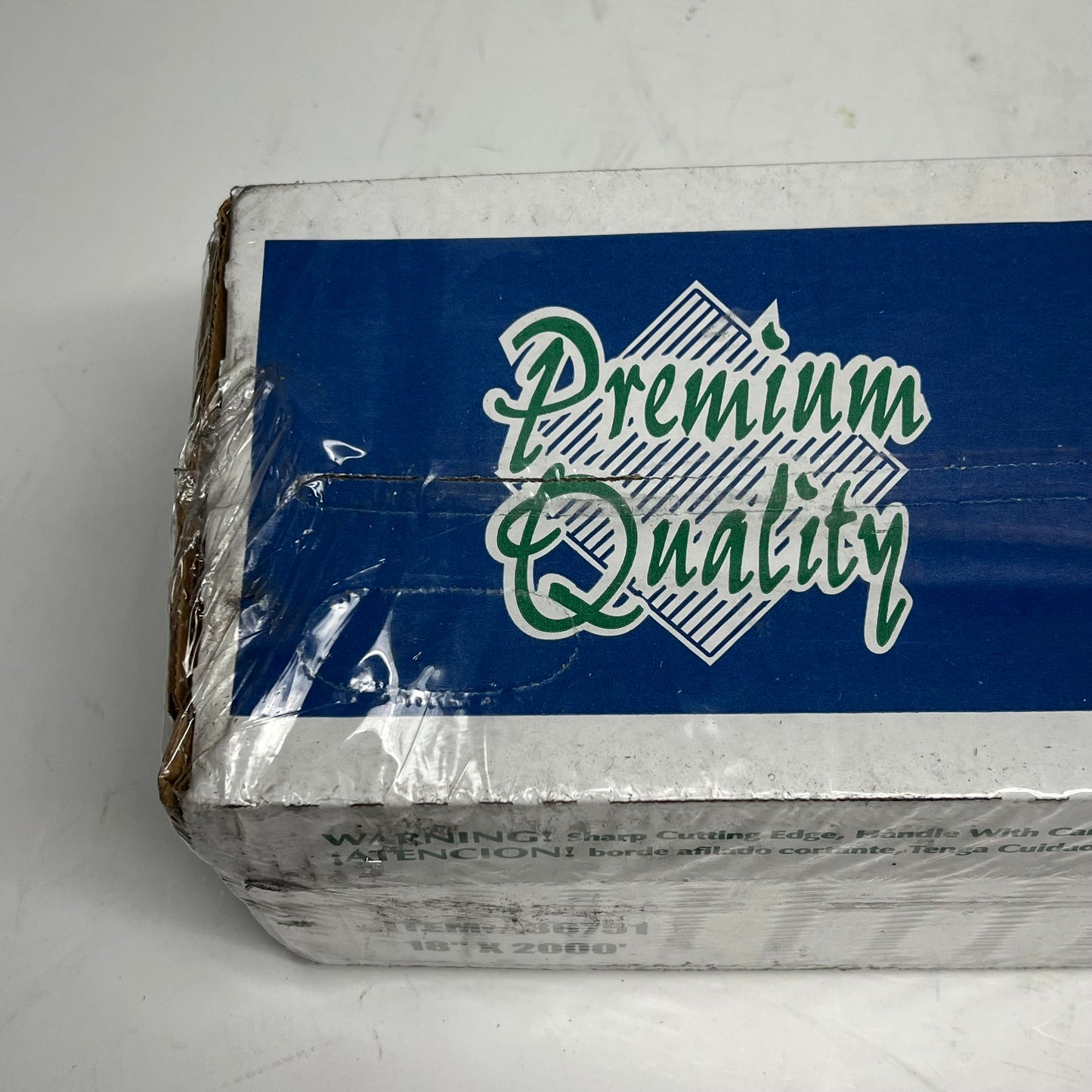 ZA@ TUFF BRAND Food Service Plastic Wrap Roll 18"x2000' Clear 36751 (As-Is)
