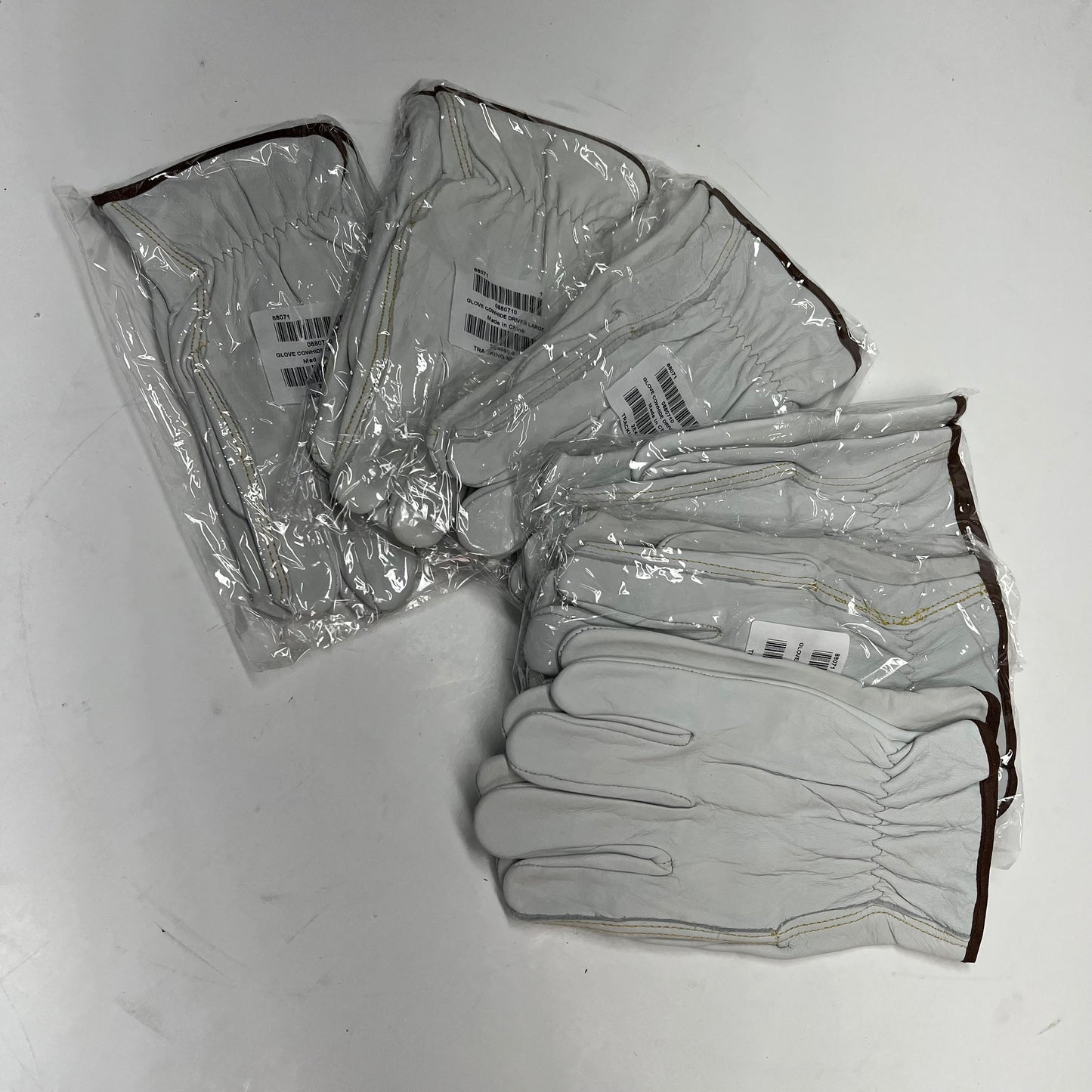IMPERIAL SUPPLIES (6 PACK) Cowhide Leather Straight Thumb Unisex Sz L 88|071-4