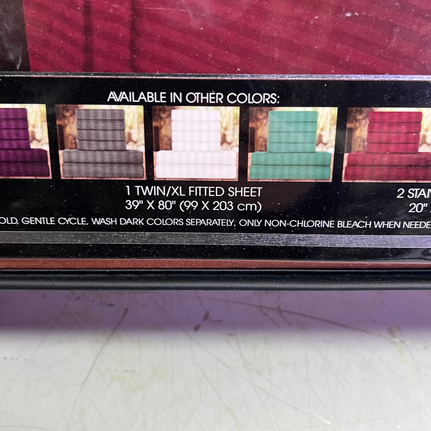 ZA@ ELEGANT COMFORT (6 PIECE SET) Luxury Soft Bed Sheets Set Dobby Stripe Design Twin/Twin XL Copper C