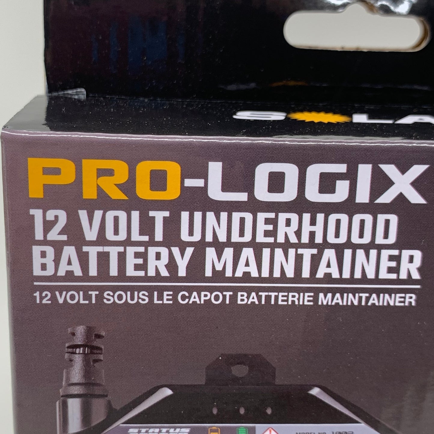 SOLAR Pro-Logix 12 Volt Automatic Underhood Battery Maintainer 1.5 AMP Black 1002