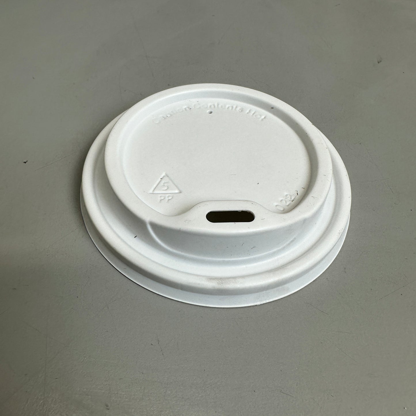 SYSCO Plastic Lids for Hot Paper Cups 1000 Count White