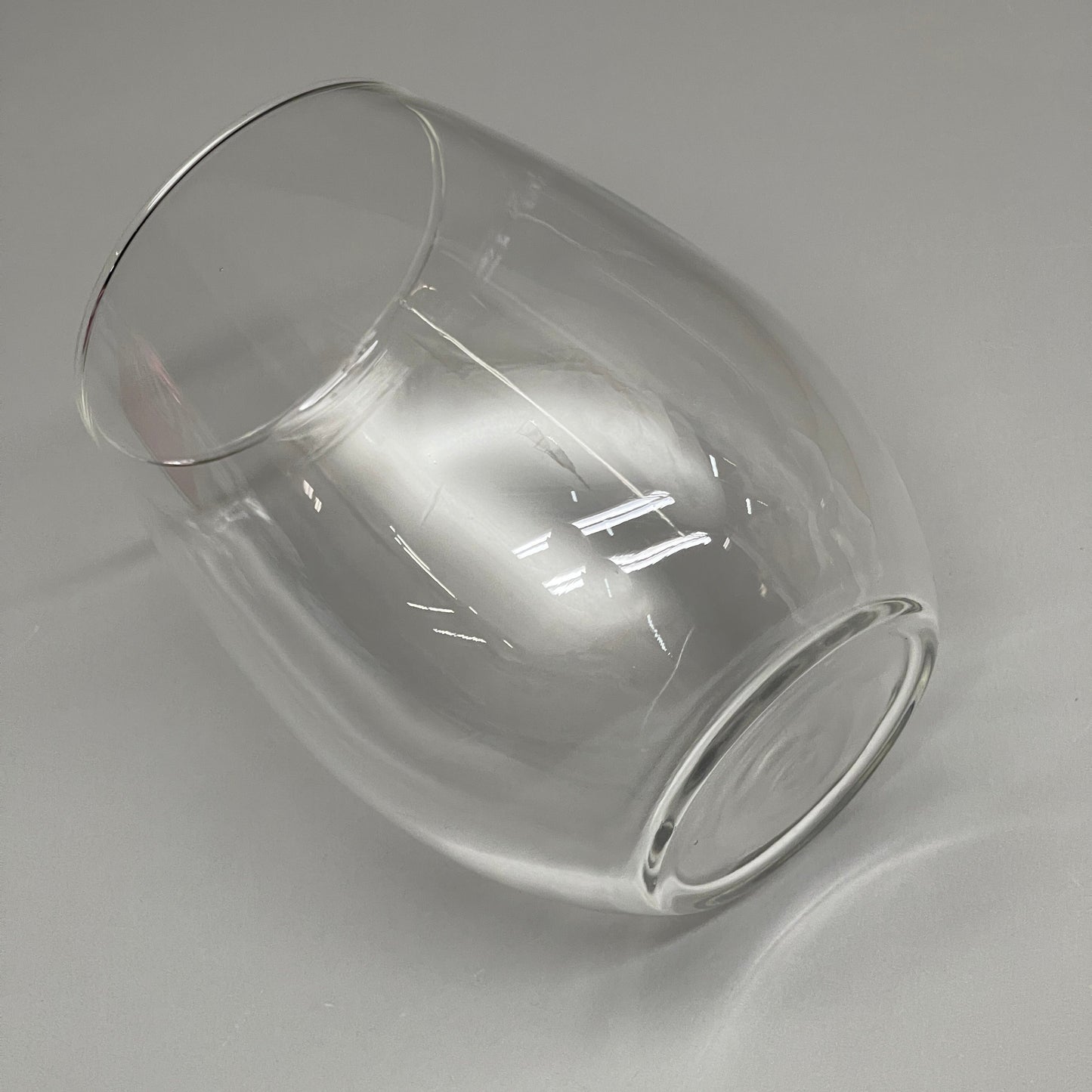ZA@ ARCOROC (12 PACK) Perfection Stemless Wine Glass 21 oz Clear, Made in USA! C8304 J