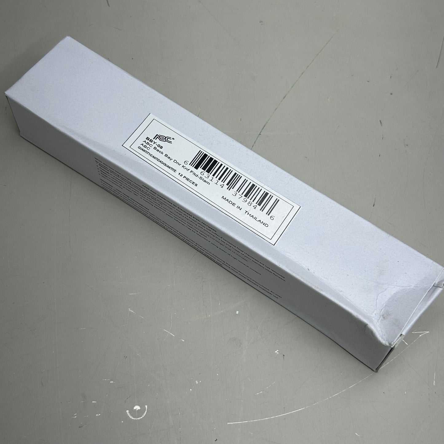 ABC (12 Pack) Stainless Steel Back Bay Stamped Dinner Knife 8.5" BBY-08 (New Other- Distressed Packaging)