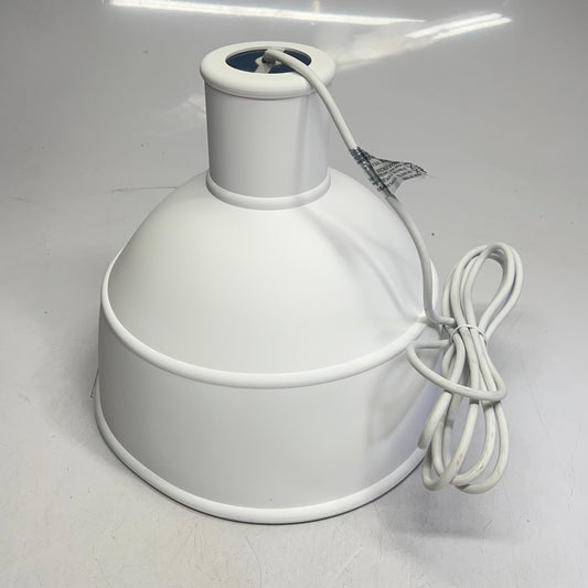 GREENCREATIVE Unfold Pendant Light Made From Pliable Silicone Dia 4.25" White