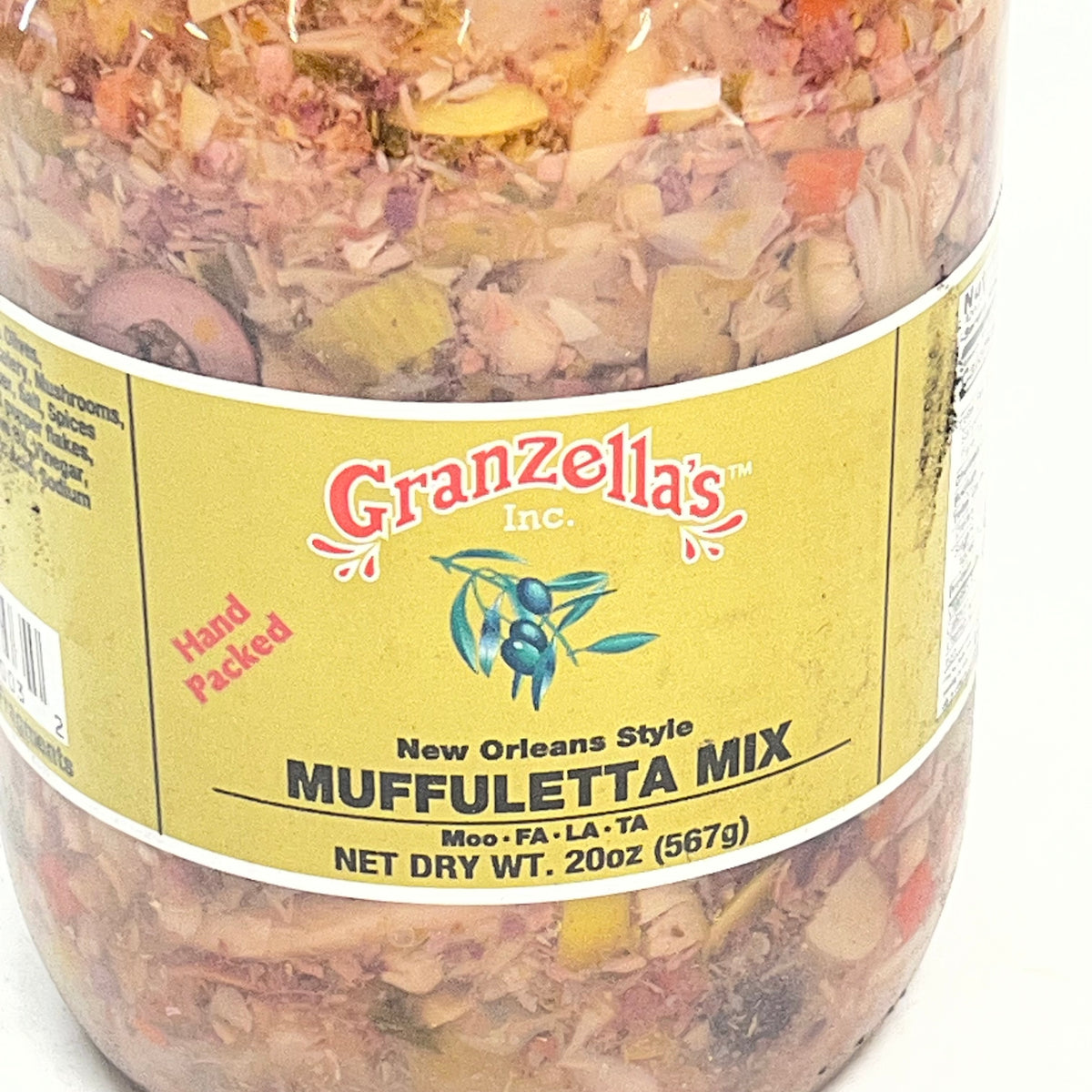 ZA@ GRANZELLA'S (2 PACK) Muffuletta Mix New Orleans Style in Glass Jar 20 oz BB 04/28