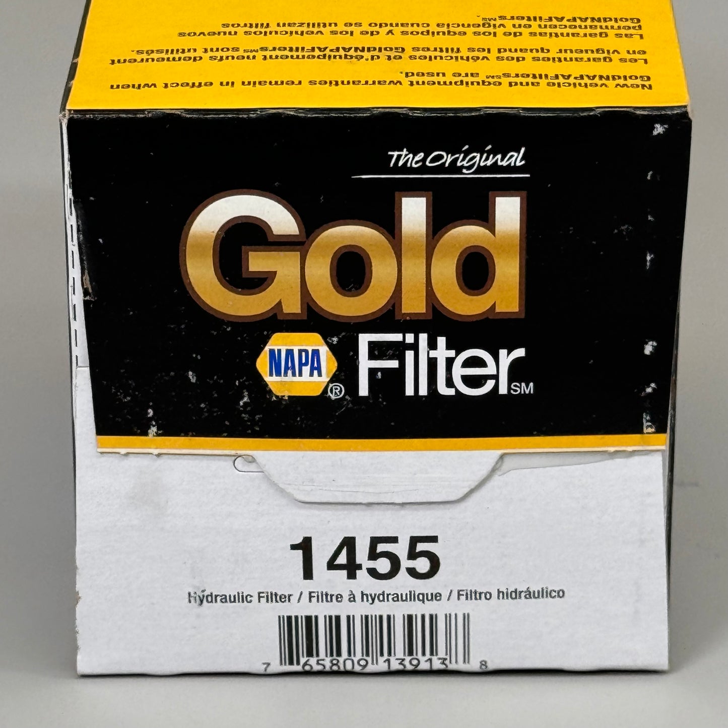 NAPA Original Gold Filter Industrial Hydraulic Filter Mircoglass 1-3/8" 1455