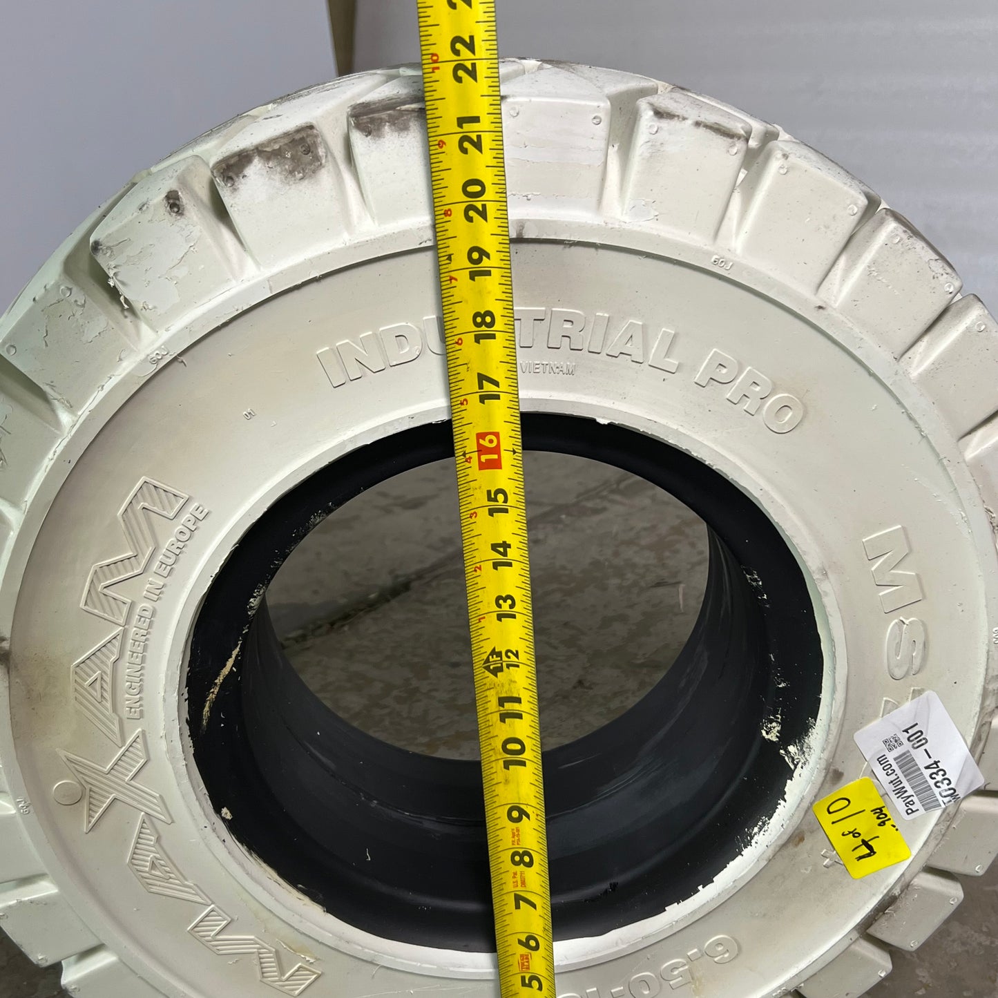 MAXAM MS701+ TR Industrial Forklift Tire 6.50-10 White