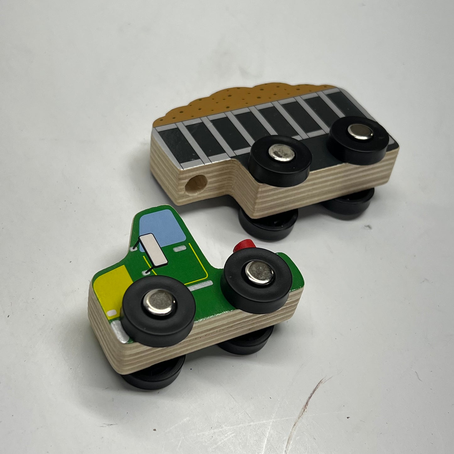 KAPLAN Wooden Assorted Transportation Set Cars, Trucks, & More 24 Piece 30981