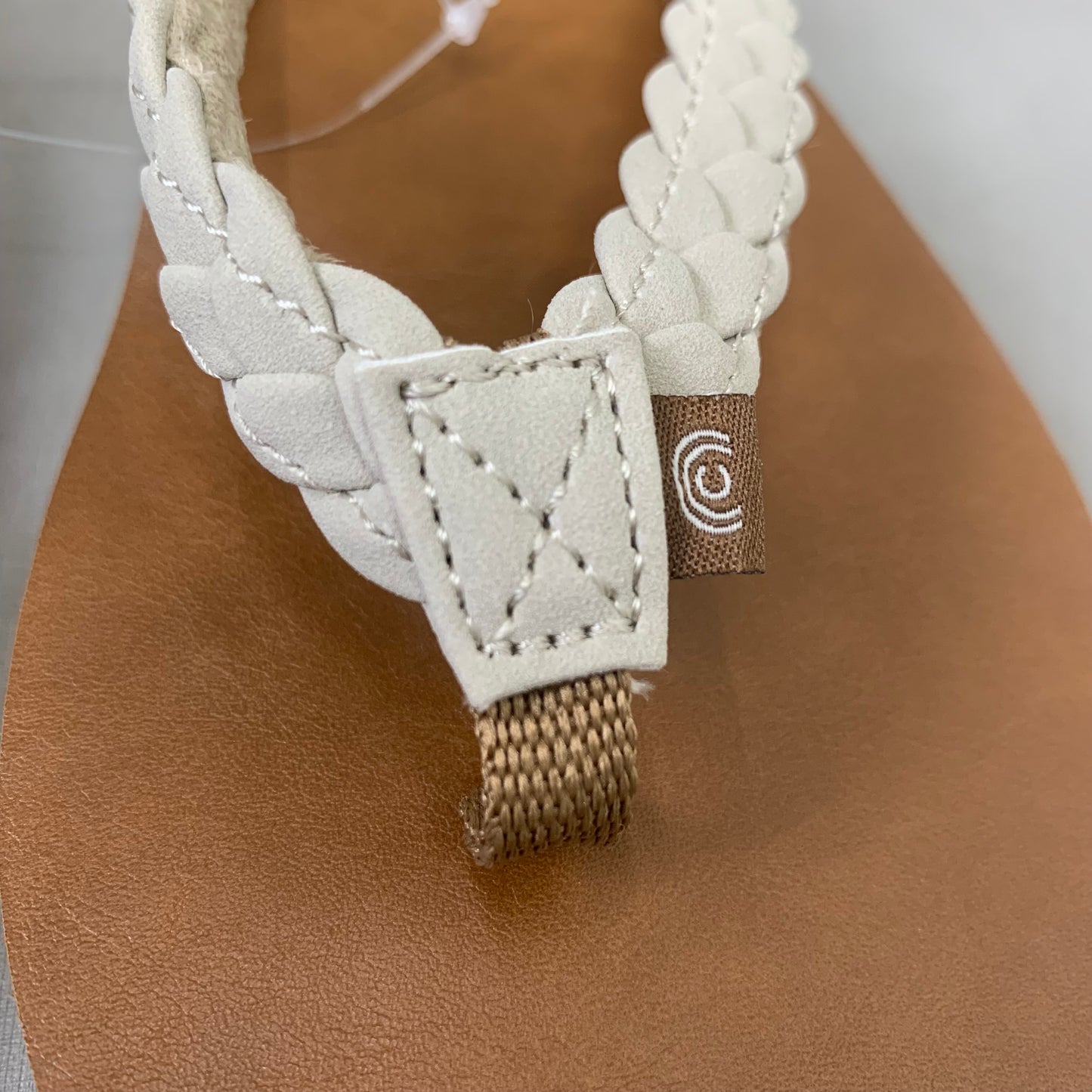 COBIAN Braided Pacifica Sandals Women's SZ 7, EU 37 Cream BBP23-110-7