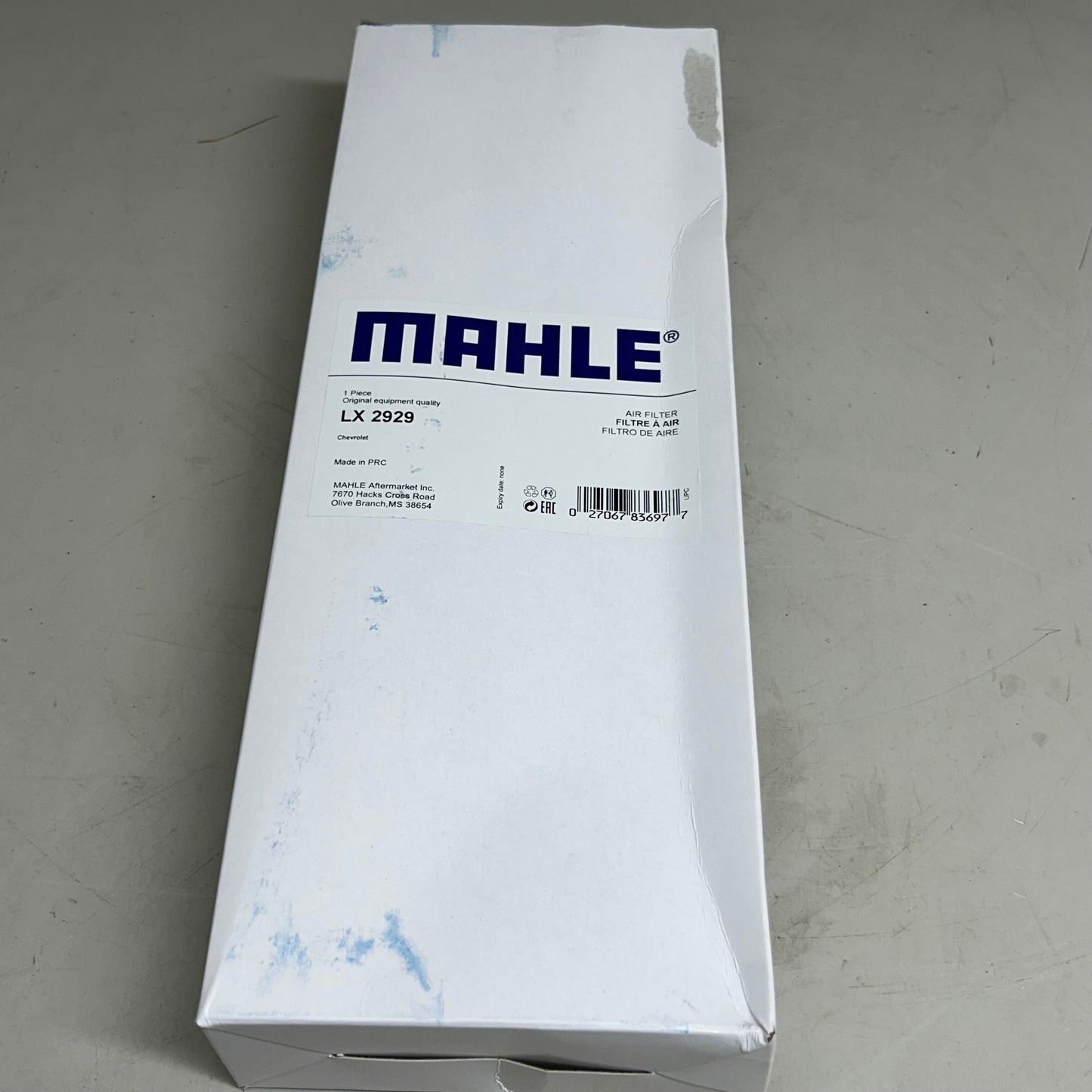 MAHLE Air Filter Replacement Part For Chevy LX 2929 (New Other (See Images))
