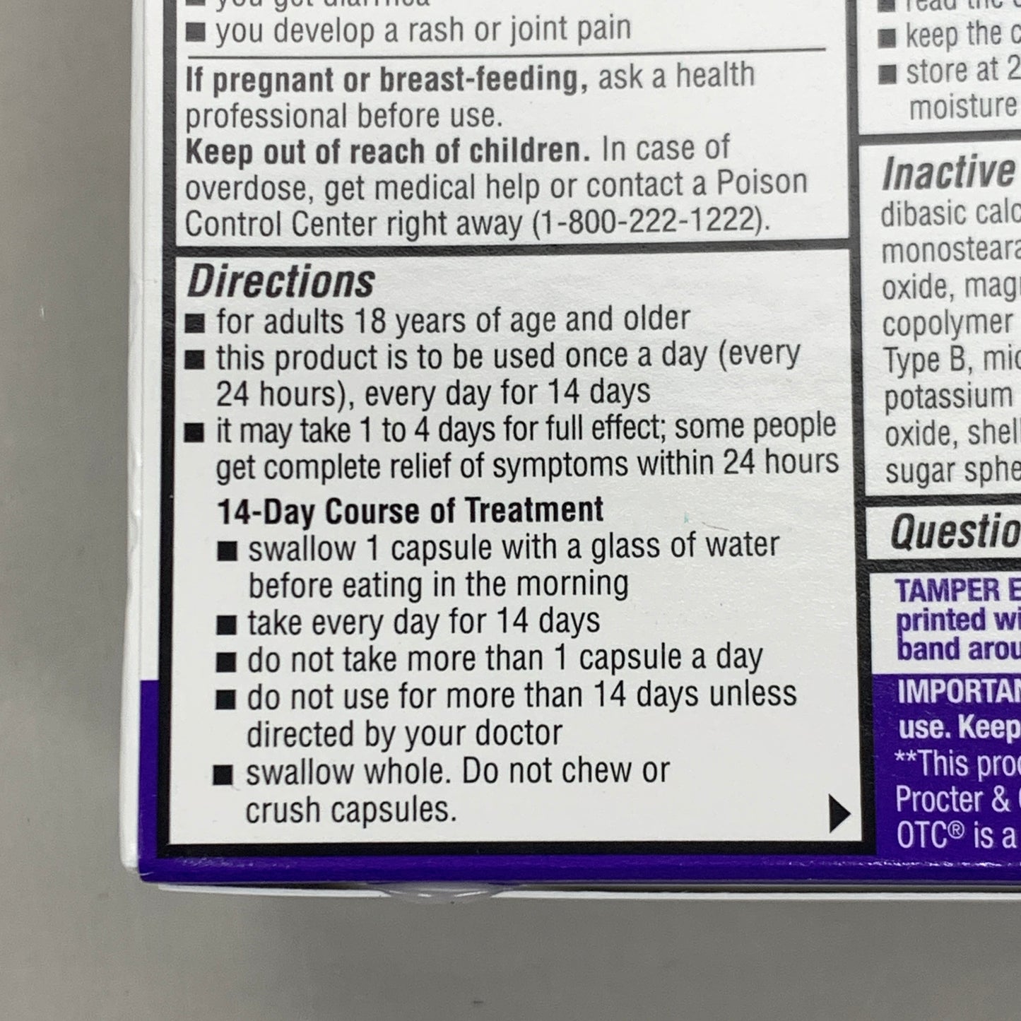 ZA@ DR.REDDY'S 2 BOXES! (4 Bottles) Omeprazole 20 mg Acid Reducer 112 CAPSULES (AS-IS)