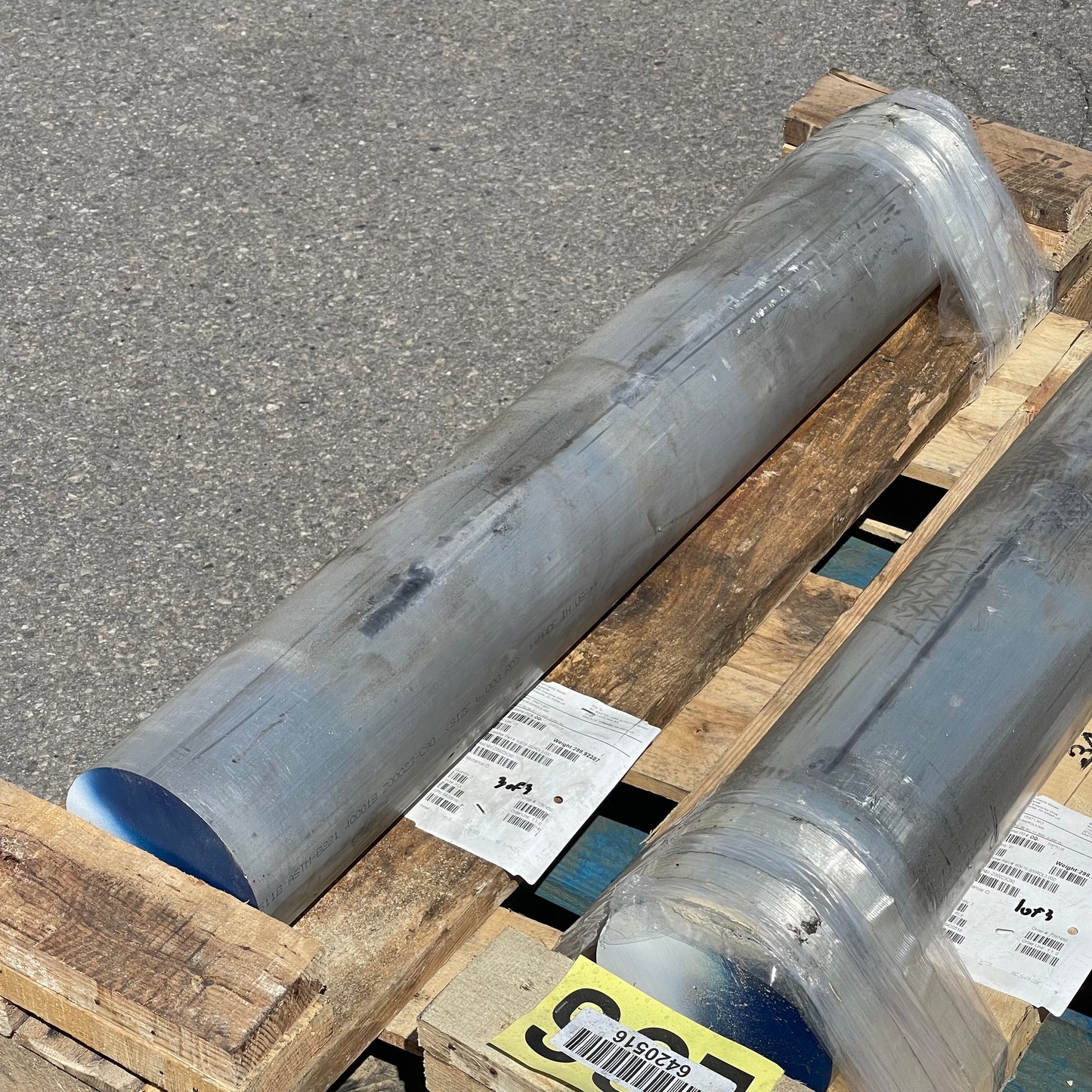 Z@ CASTLE METALS Aluminum Cylinders for Machining 36”x6” ~299 lbs (New)