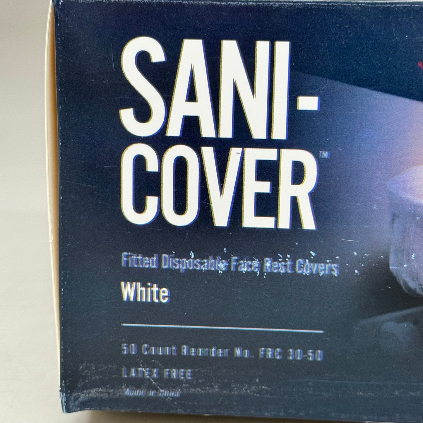 PIVOTAL  (50 PACK) Sani-Cover Face Rest Covers Fitted Disposable White FRC30-50