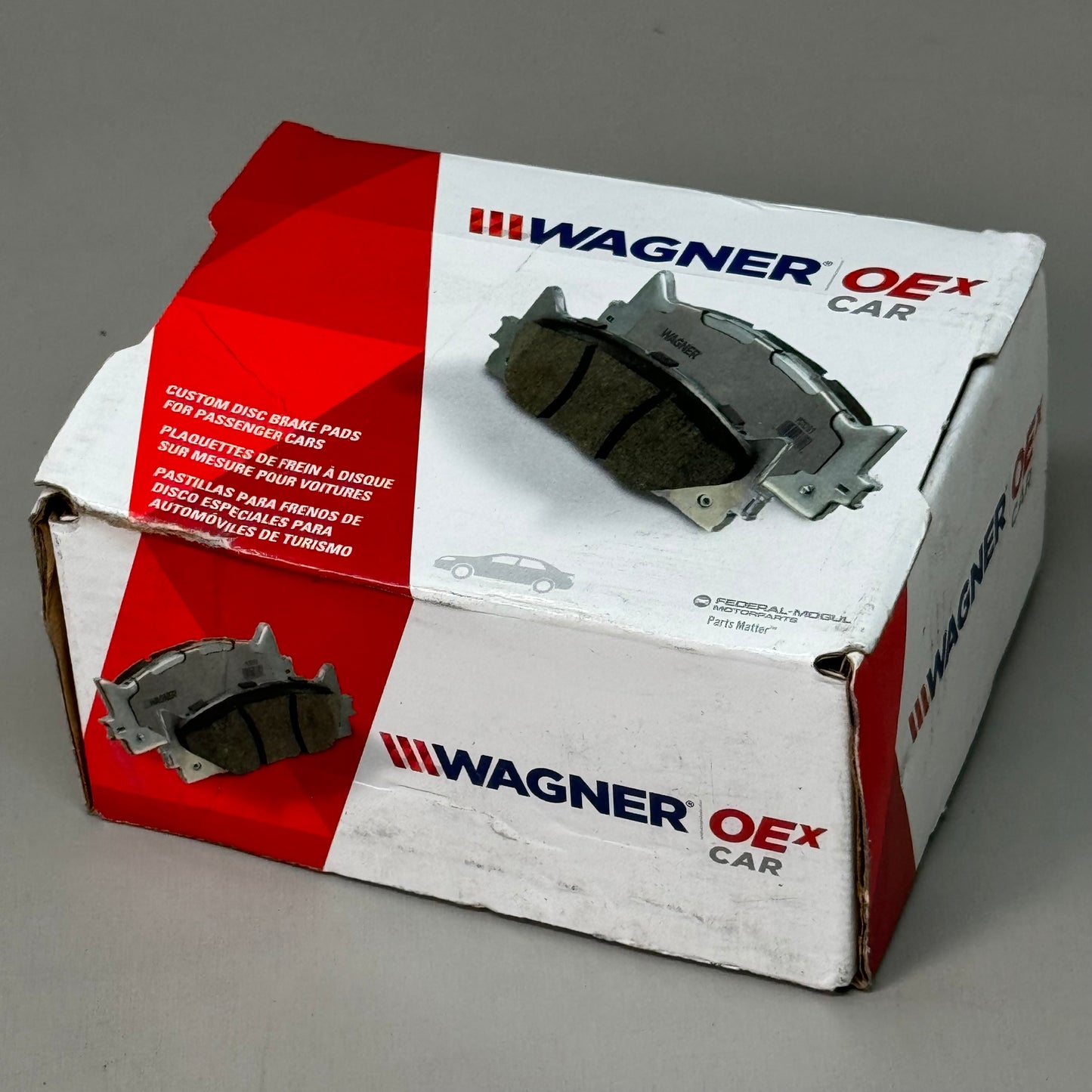 WAGNER OEx Ceramic Disc Brake Pad Set 5" x 2" Grey OEX1161